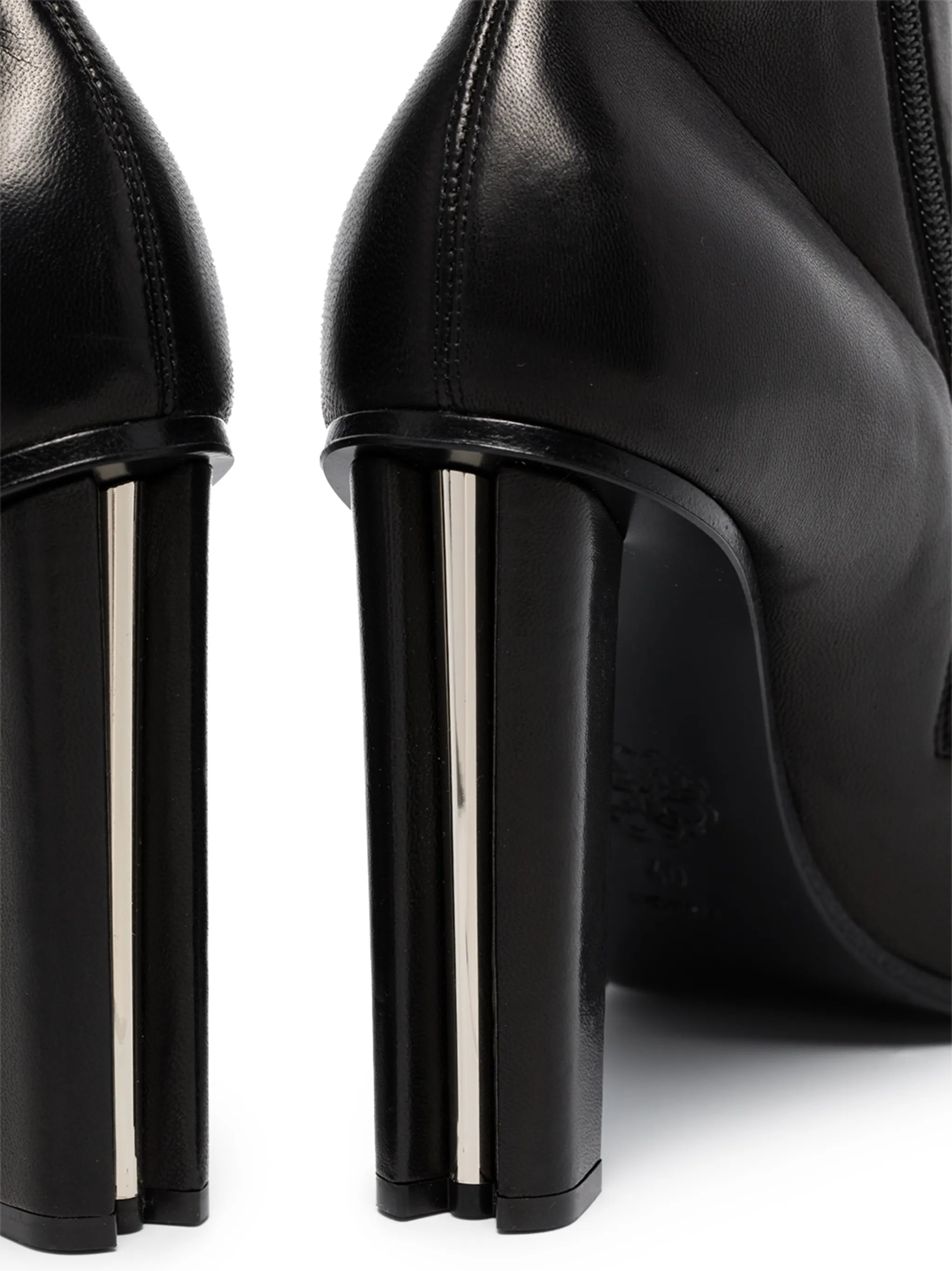 110mm leather ankle boots
