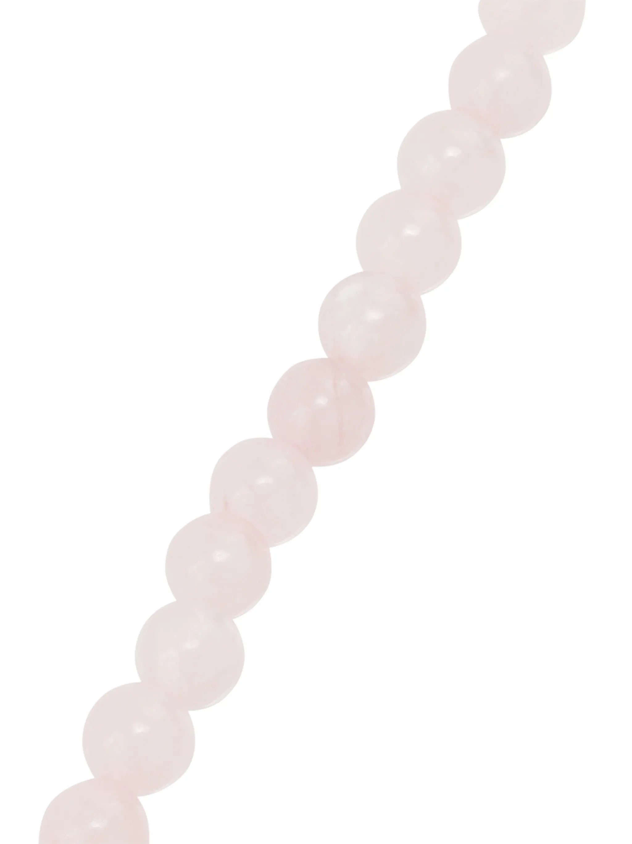 14kt yellow gold rose quartz necklace