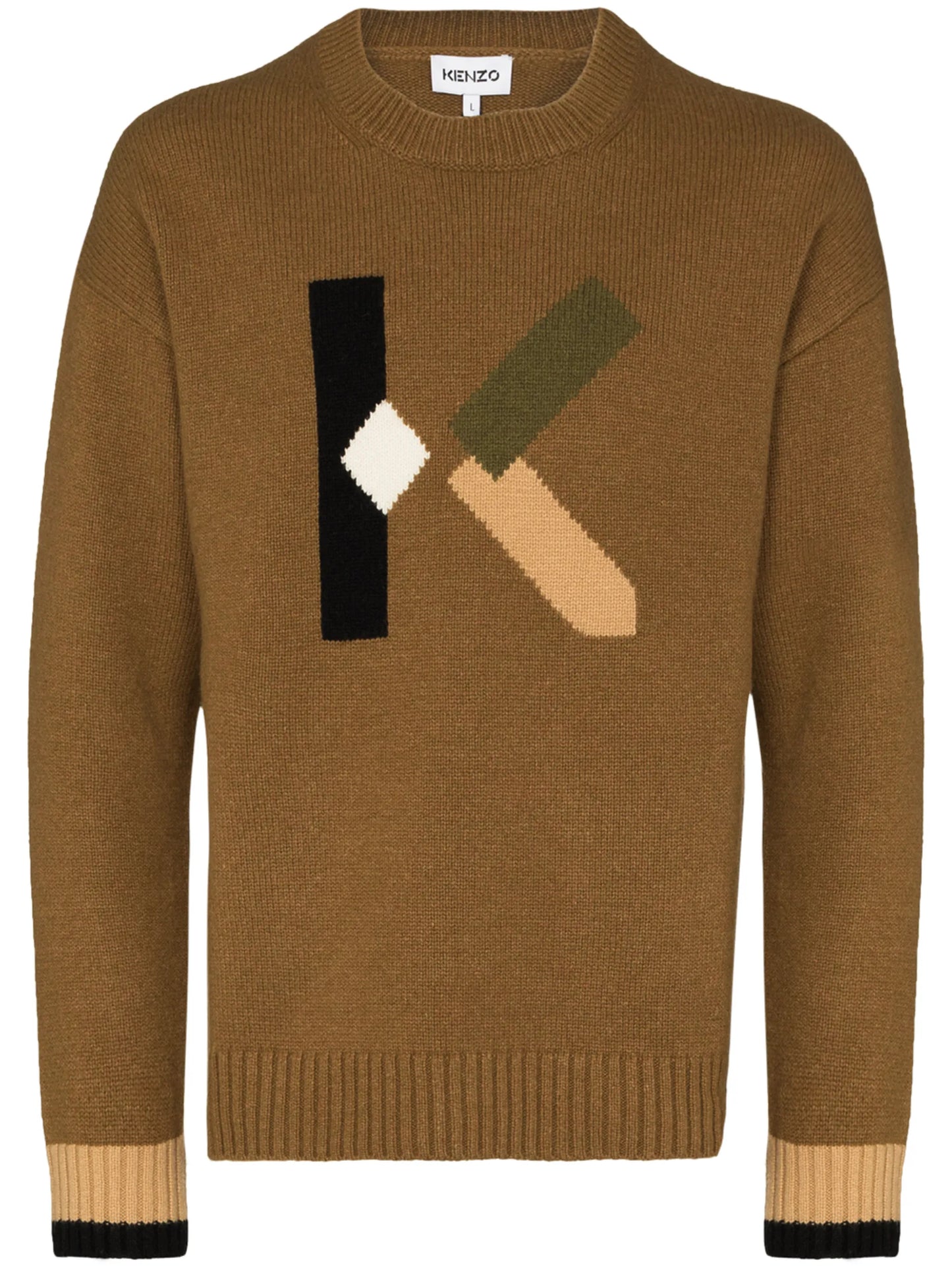 logo intarsia-knit jumper