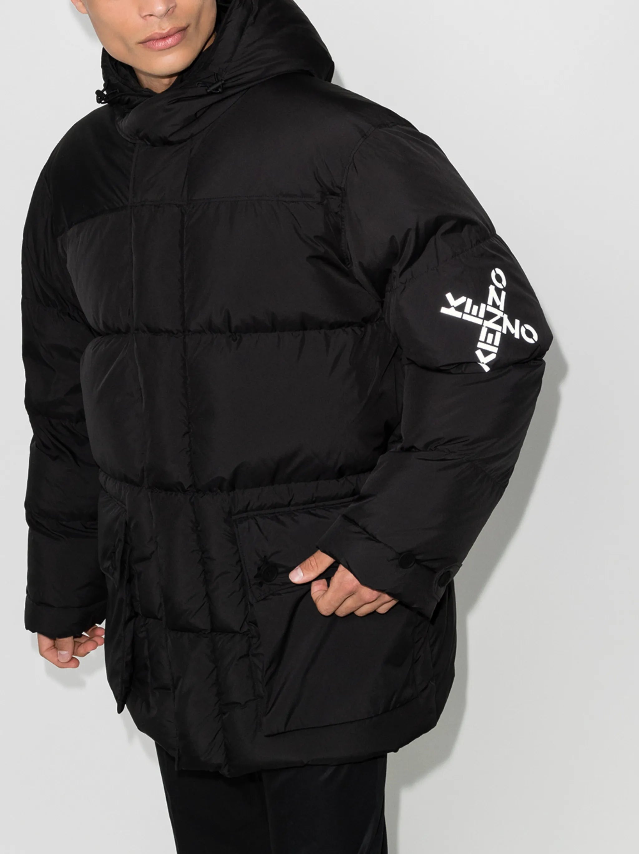 hooded padded jacket