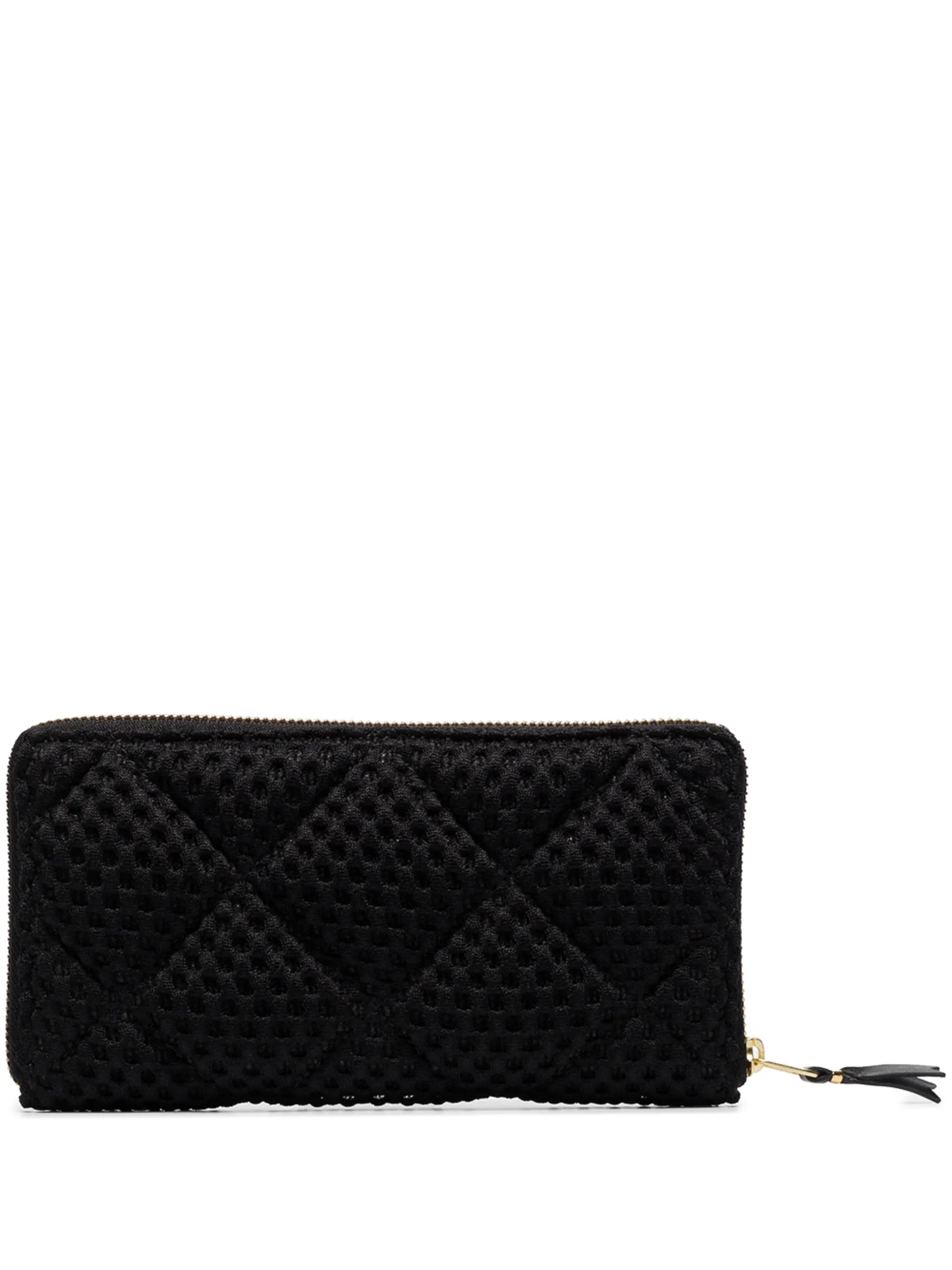textured ziparound wallet