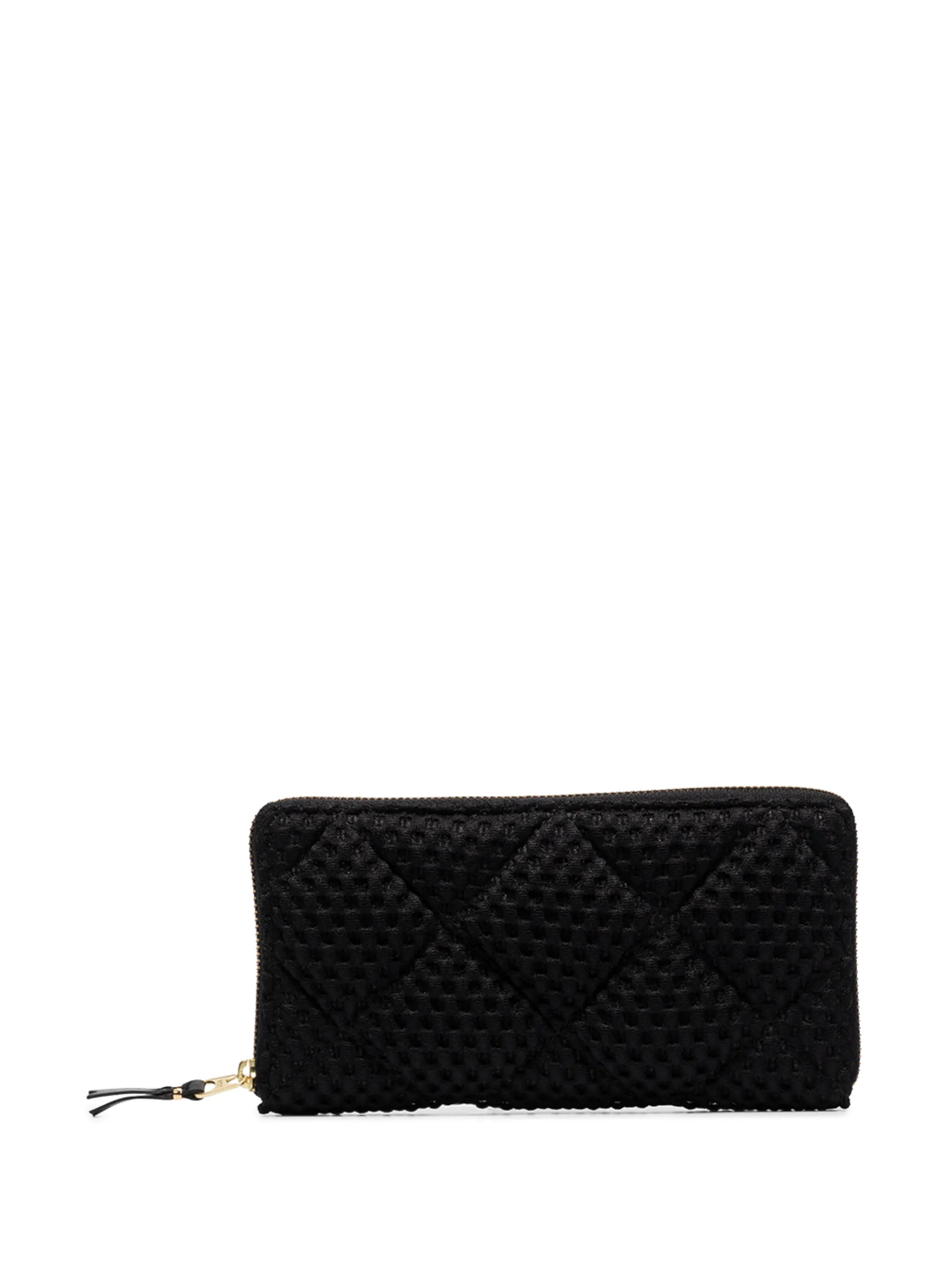 textured ziparound wallet