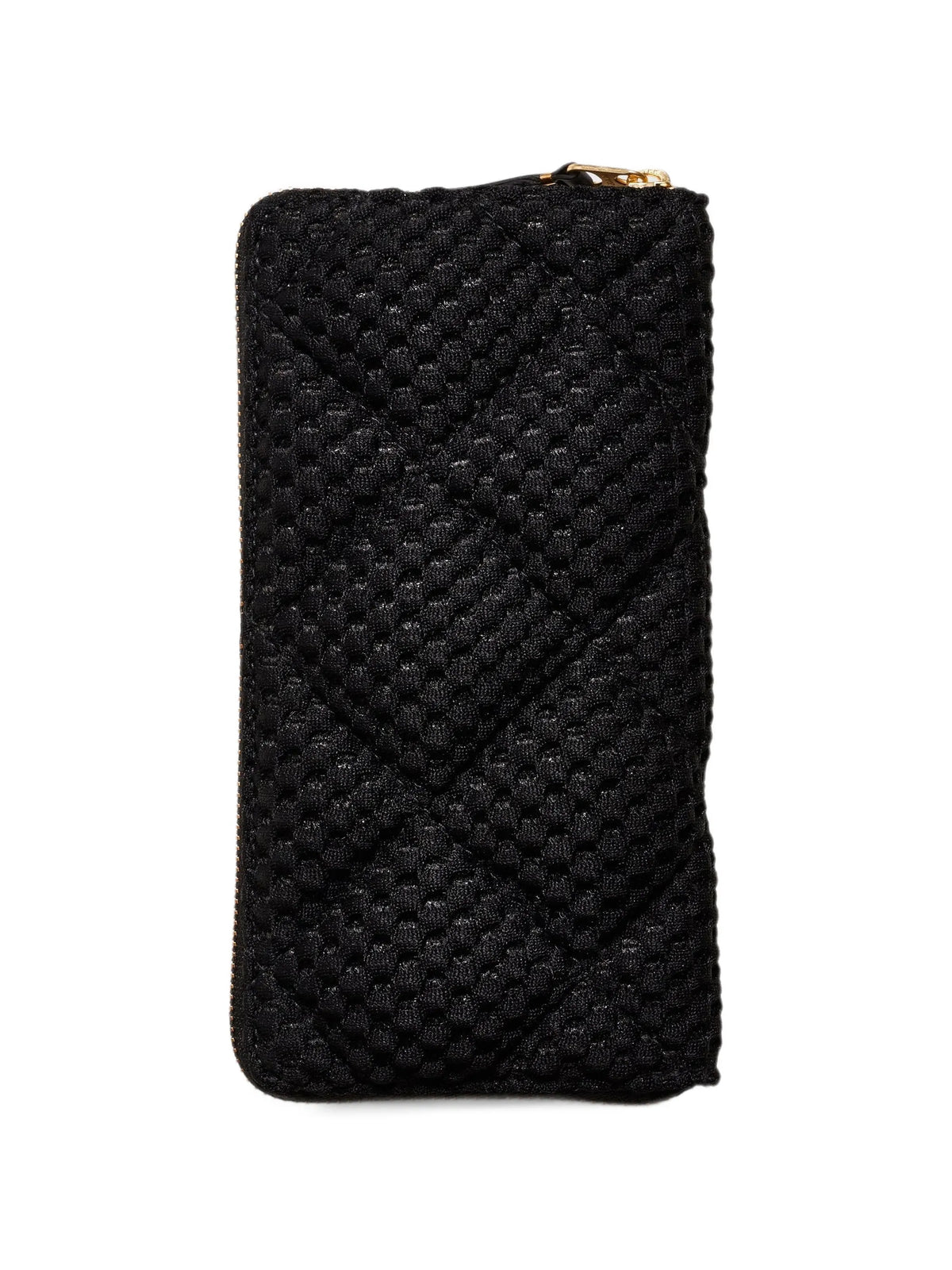 textured ziparound wallet