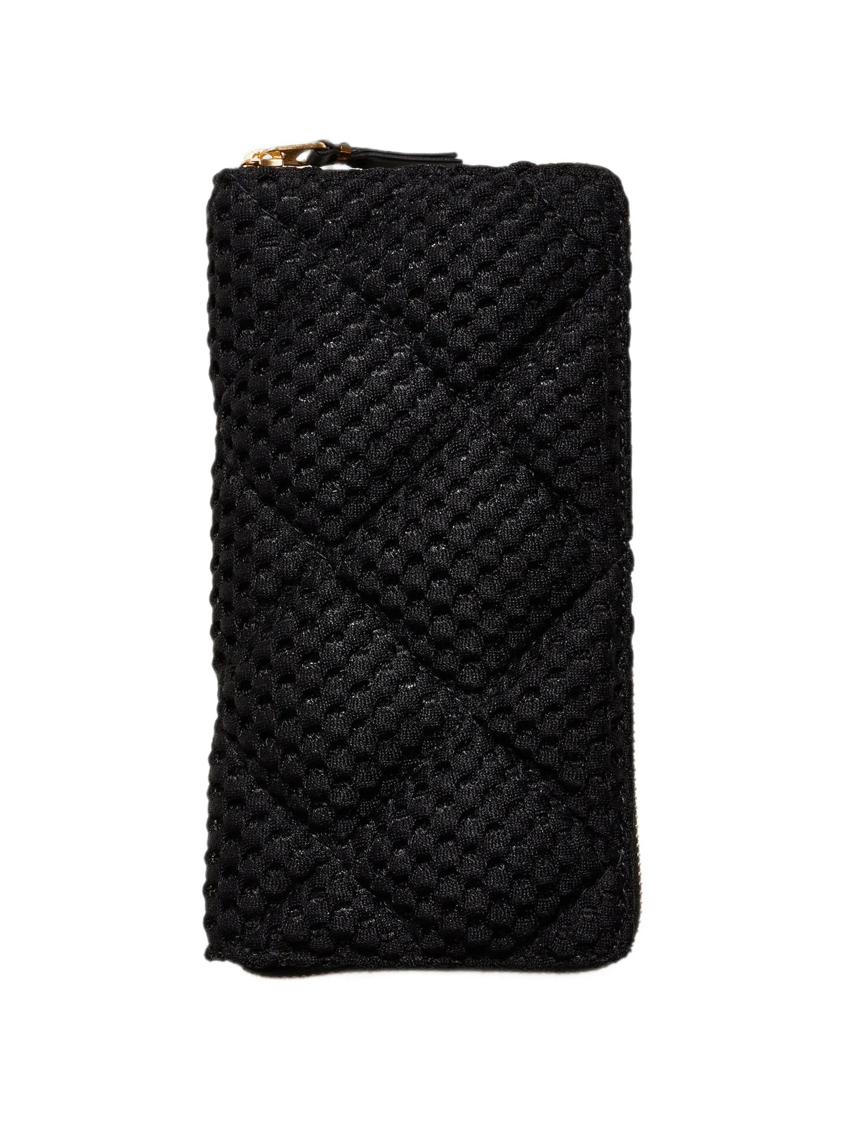 textured ziparound wallet