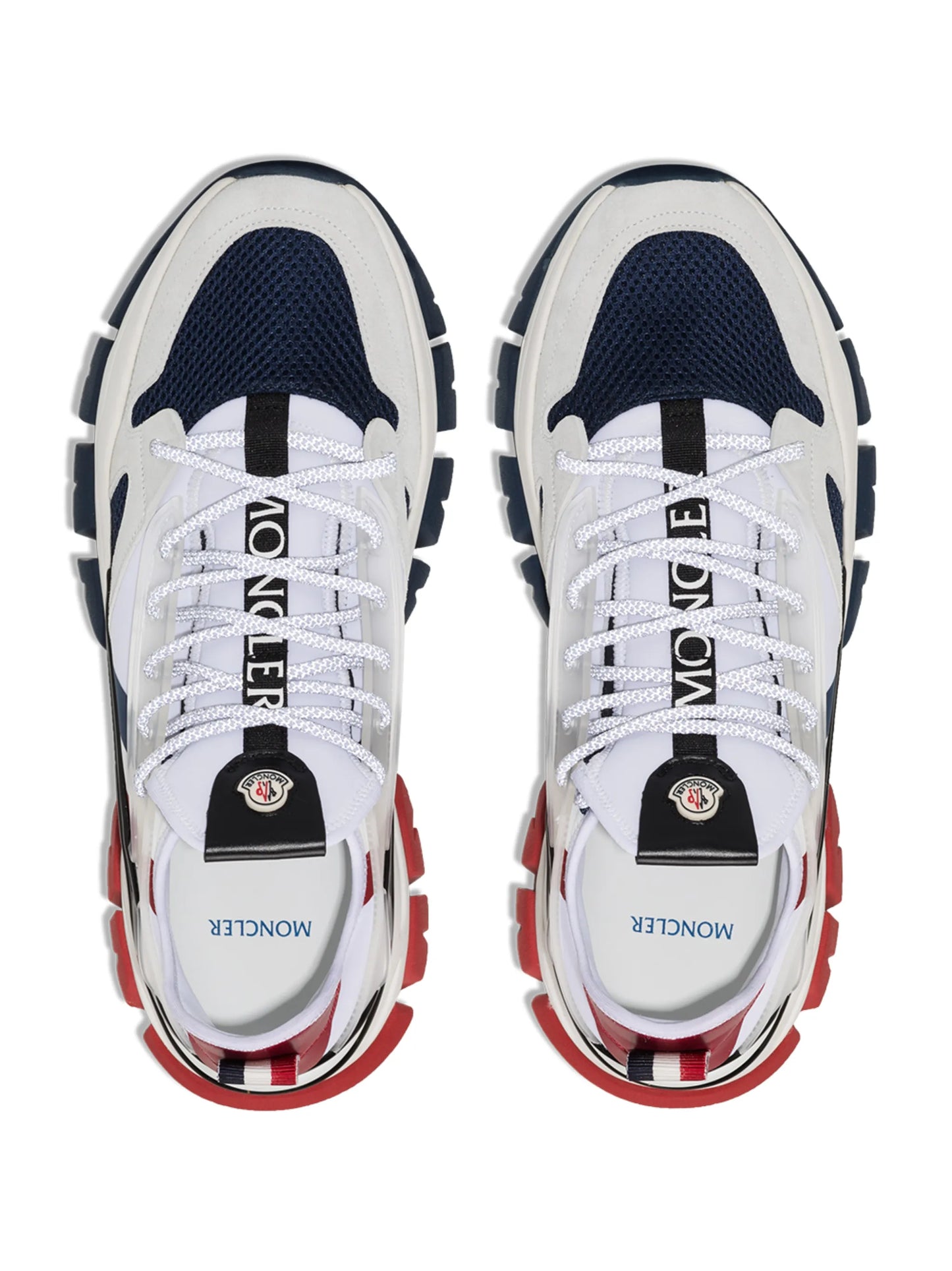 mesh panelled lace-up sneakers