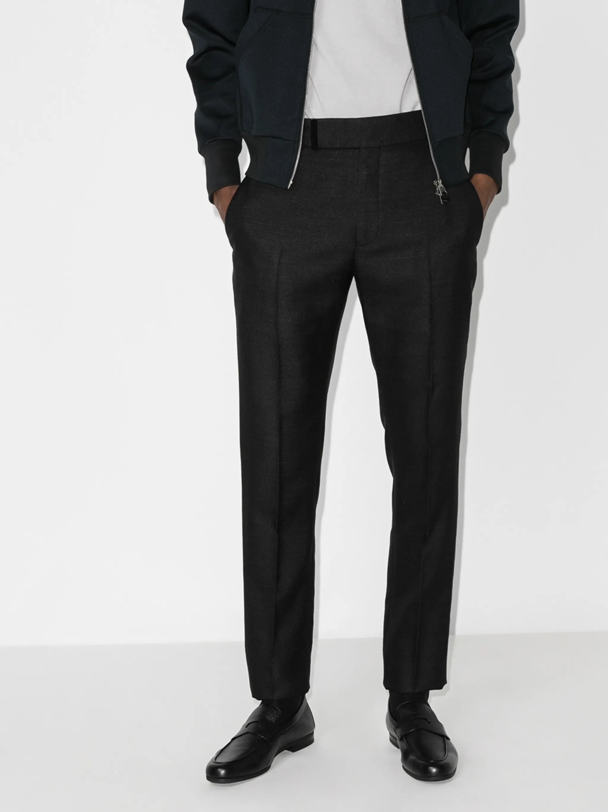 Thorne grained-leather loafers