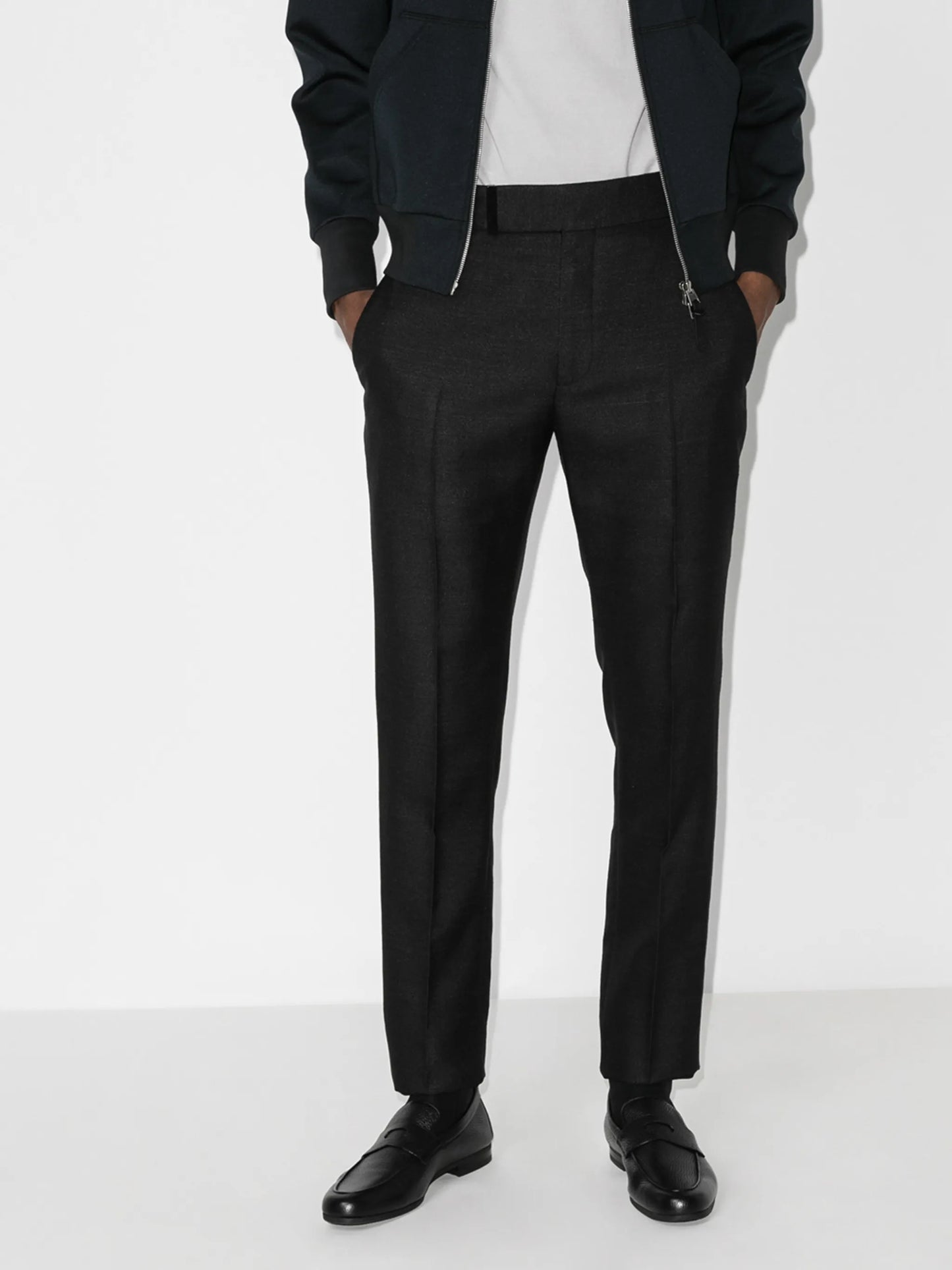 Thorne grained-leather loafers