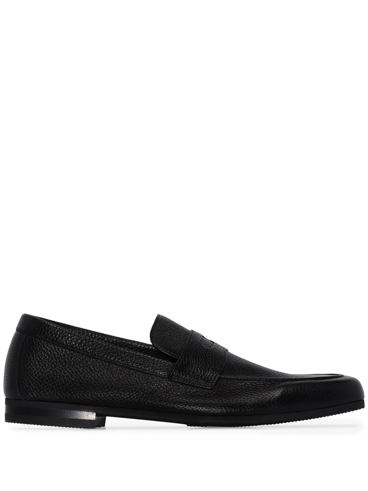 Thorne grained-leather loafers