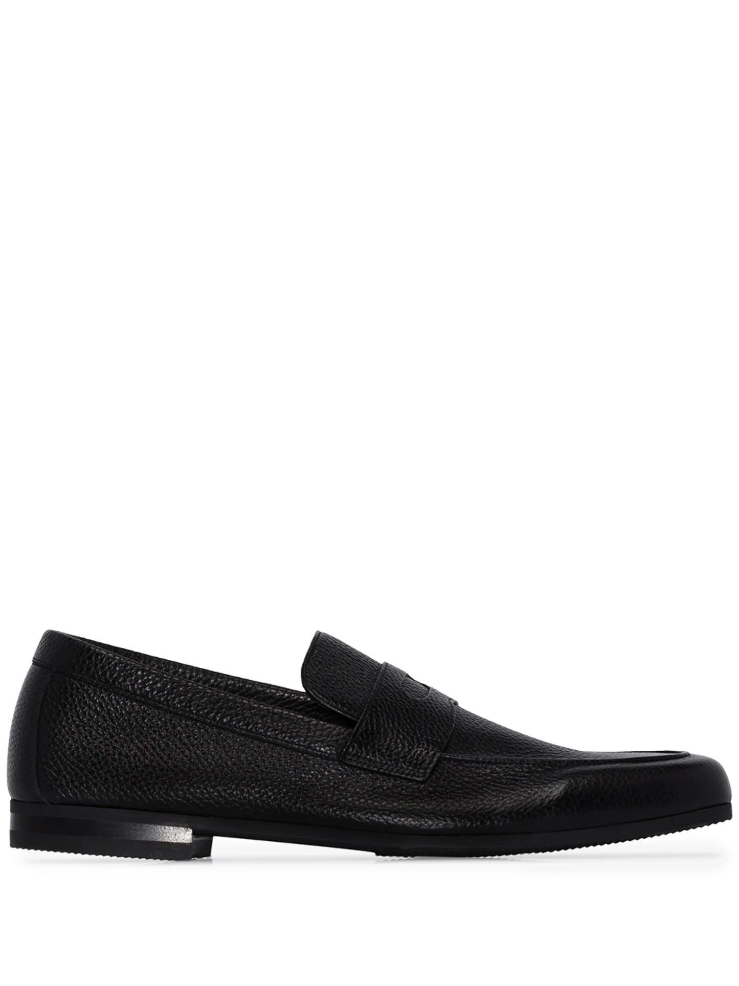 Thorne grained-leather loafers