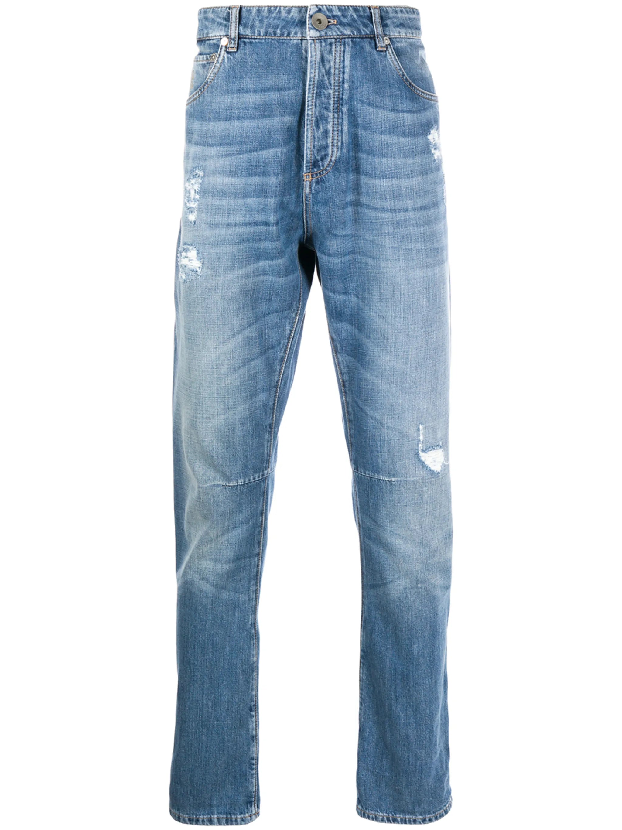 straight-leg jeans
