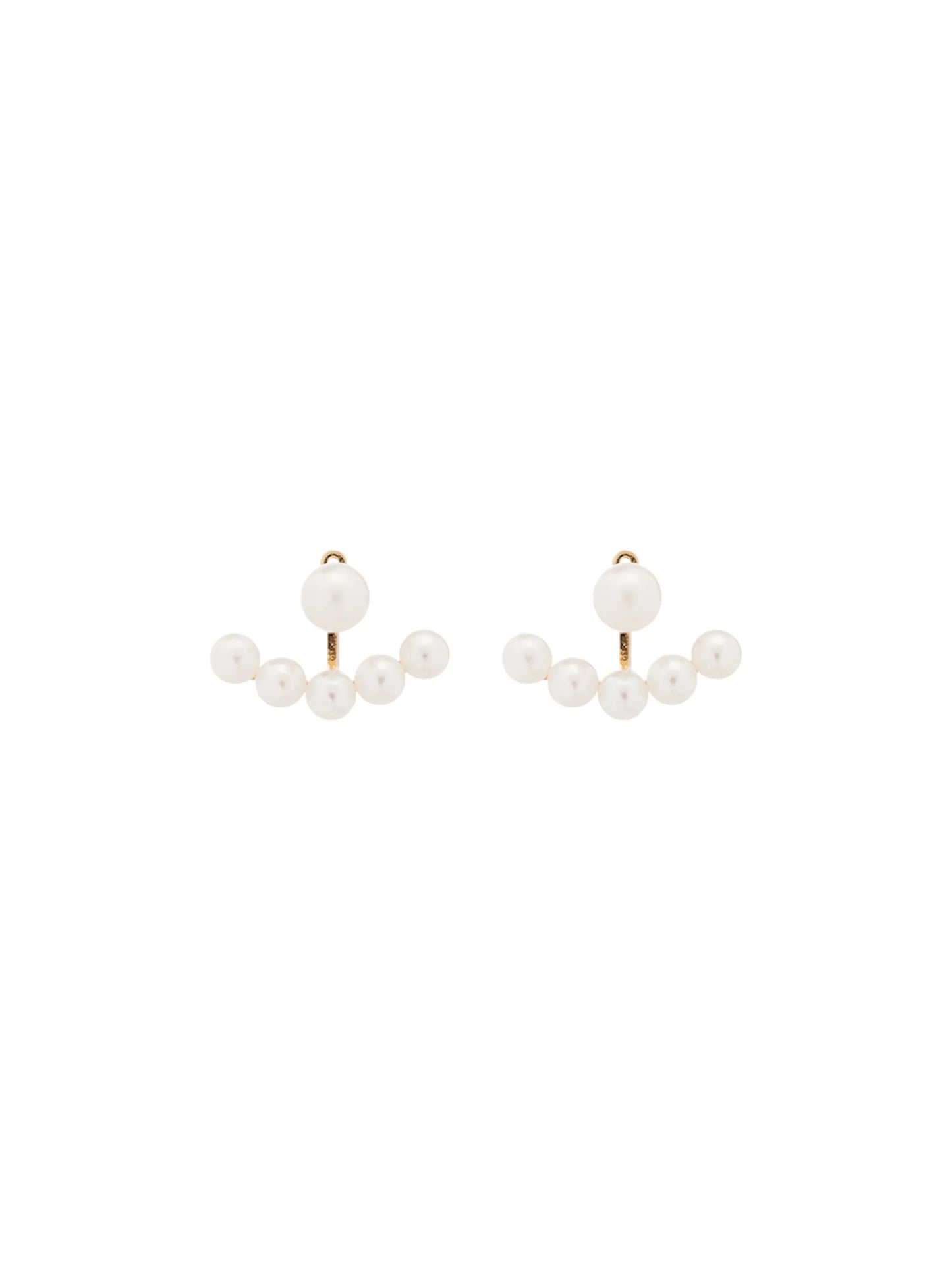 14kt yellow gold pearl earrings