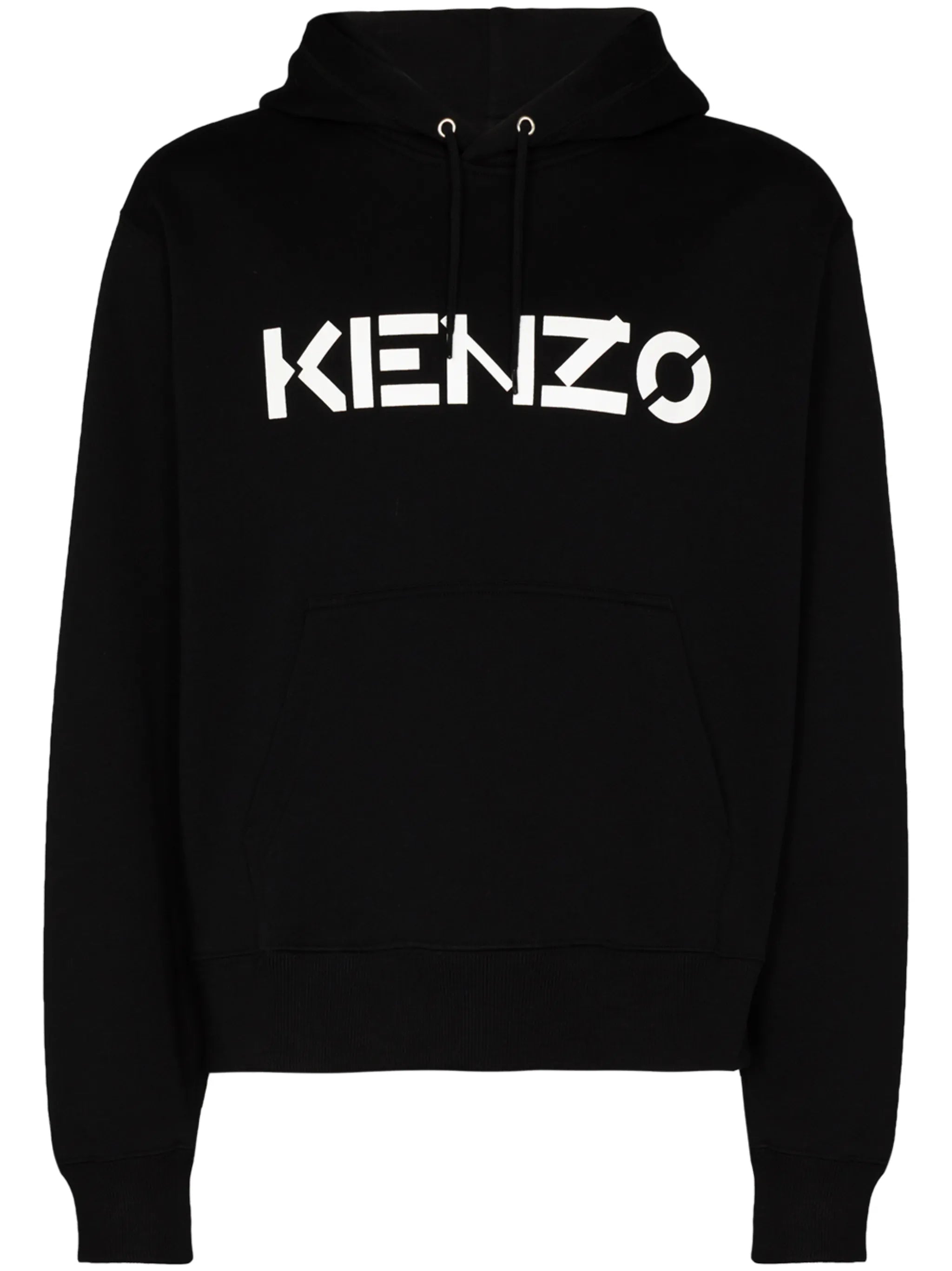 logo print hoodie