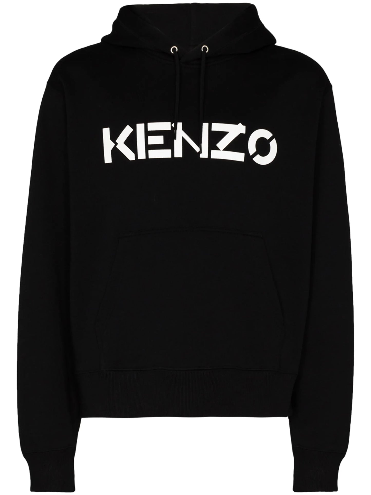 logo print hoodie