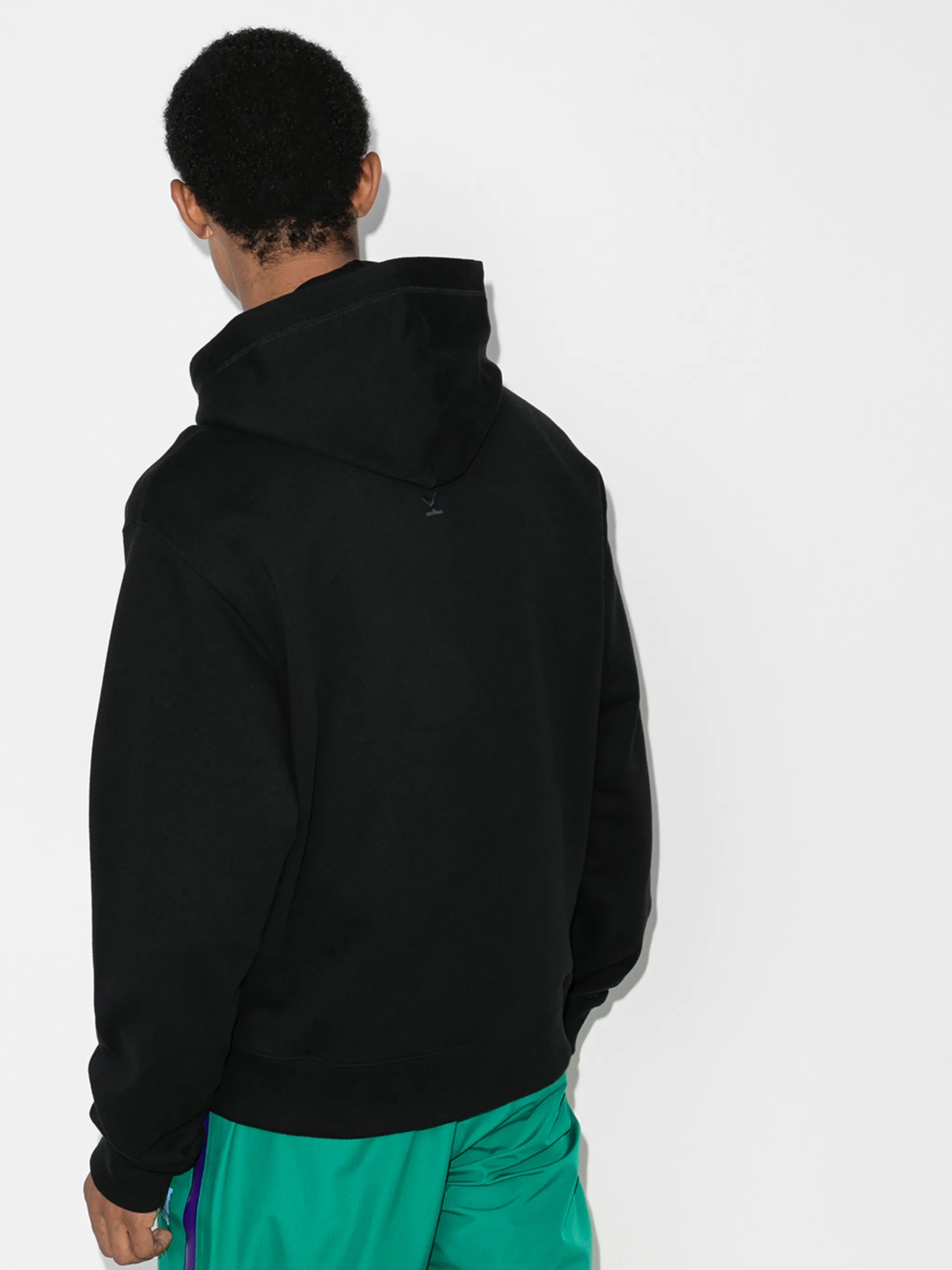 logo print hoodie