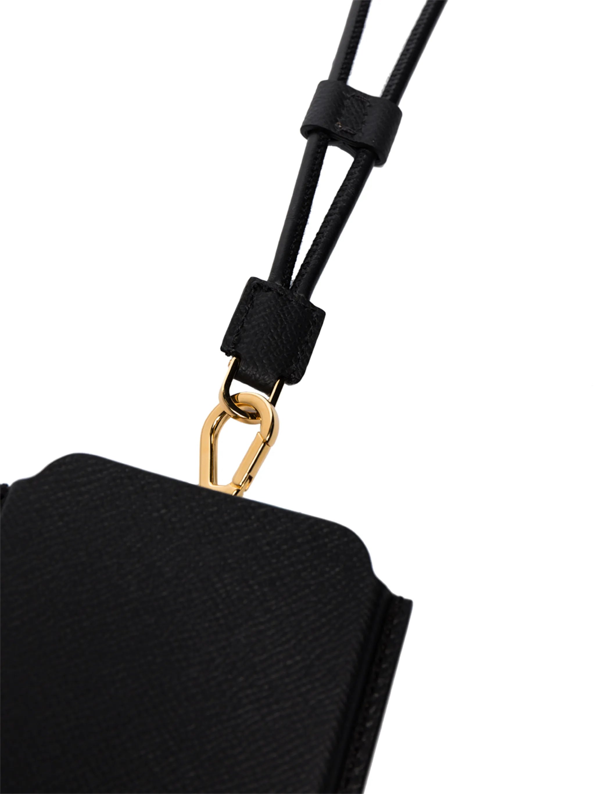 logo-embossed neck-strap phone case