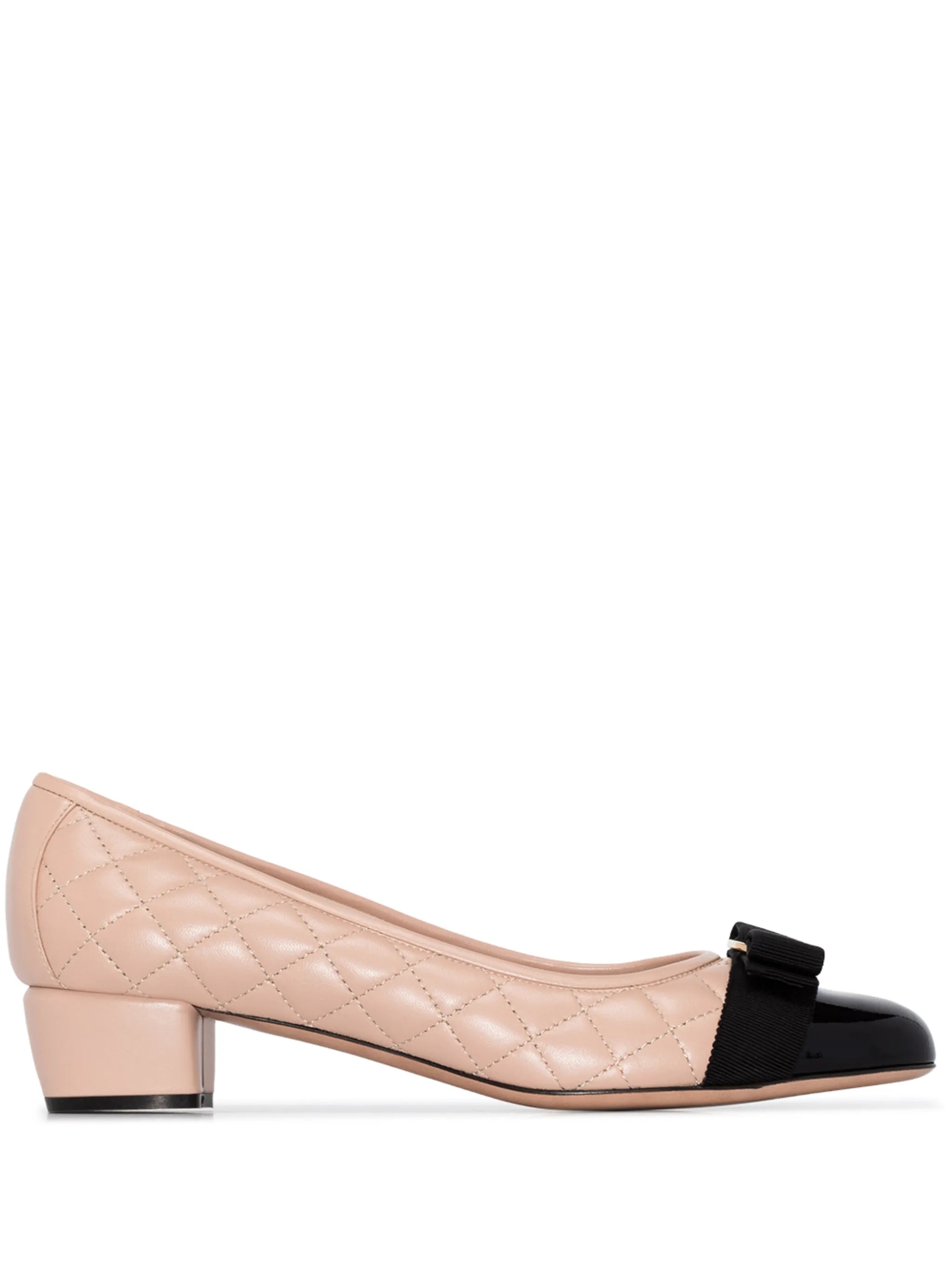 Vara Q 35 quilted leather pumps