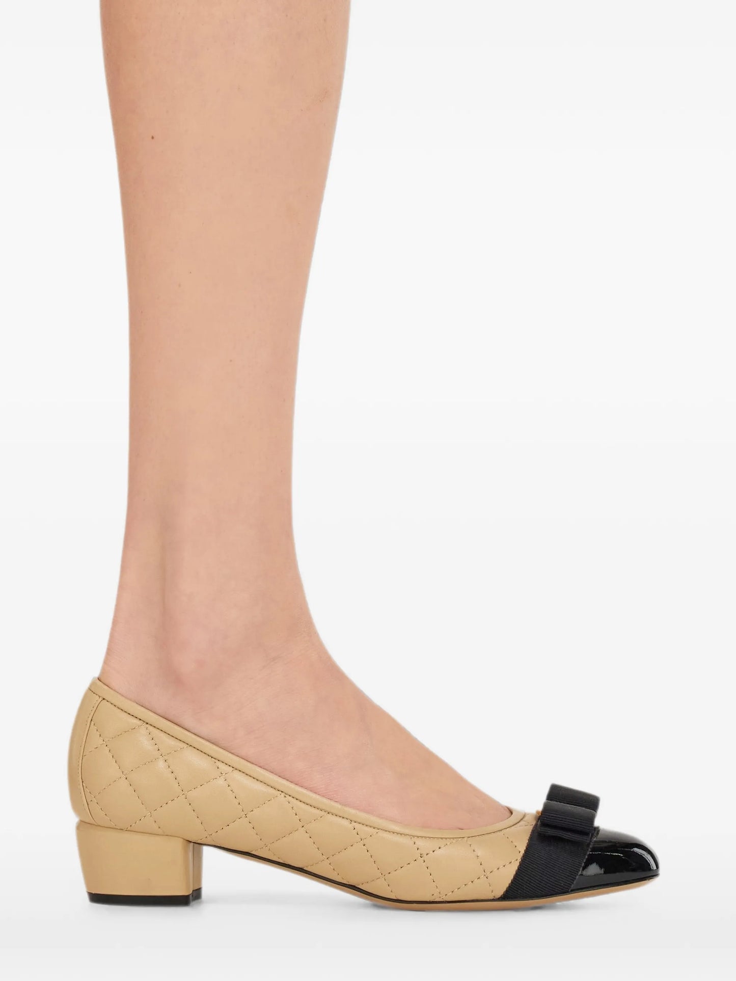 Vara quilted leather pumps