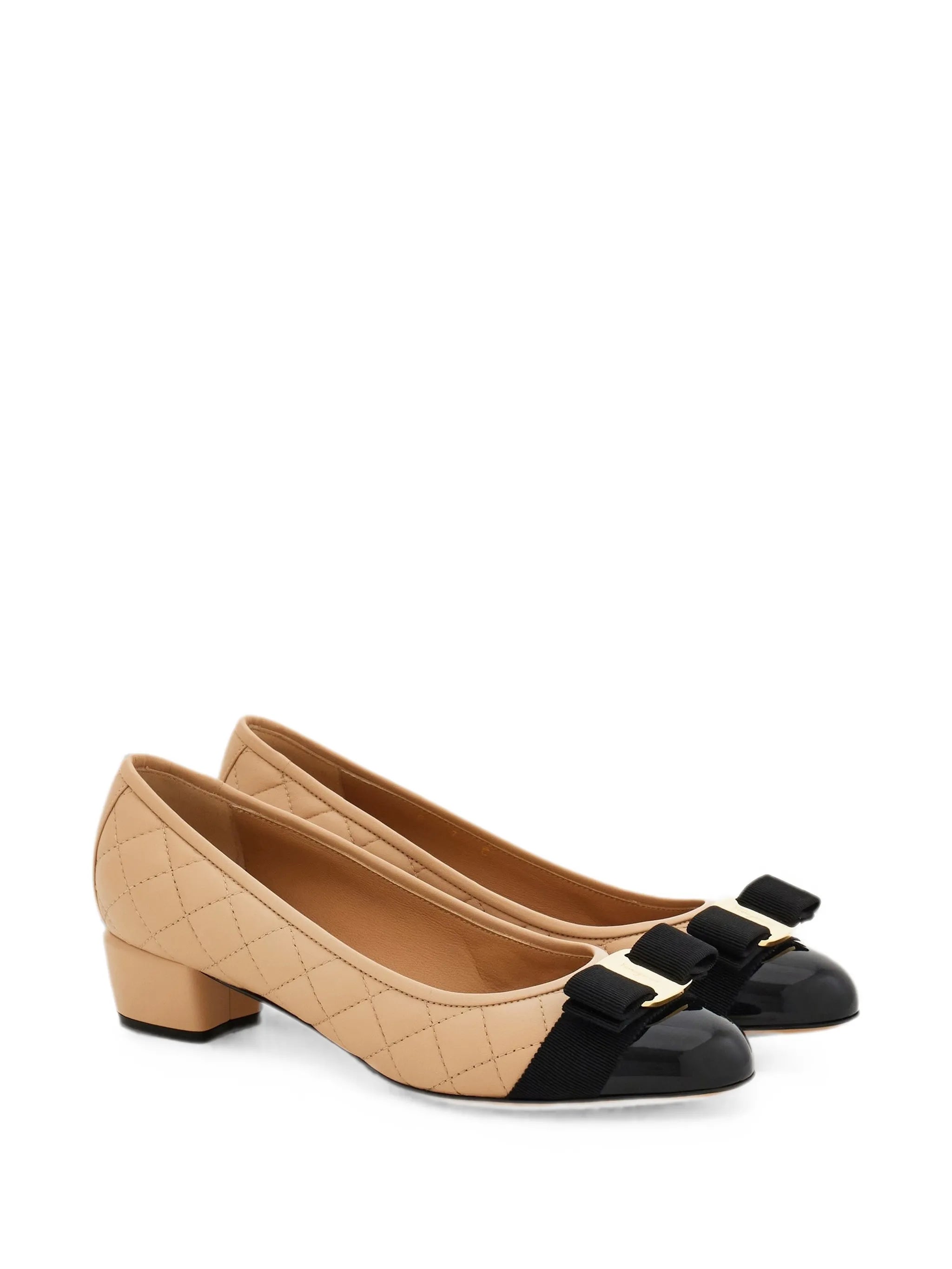 Vara quilted leather pumps