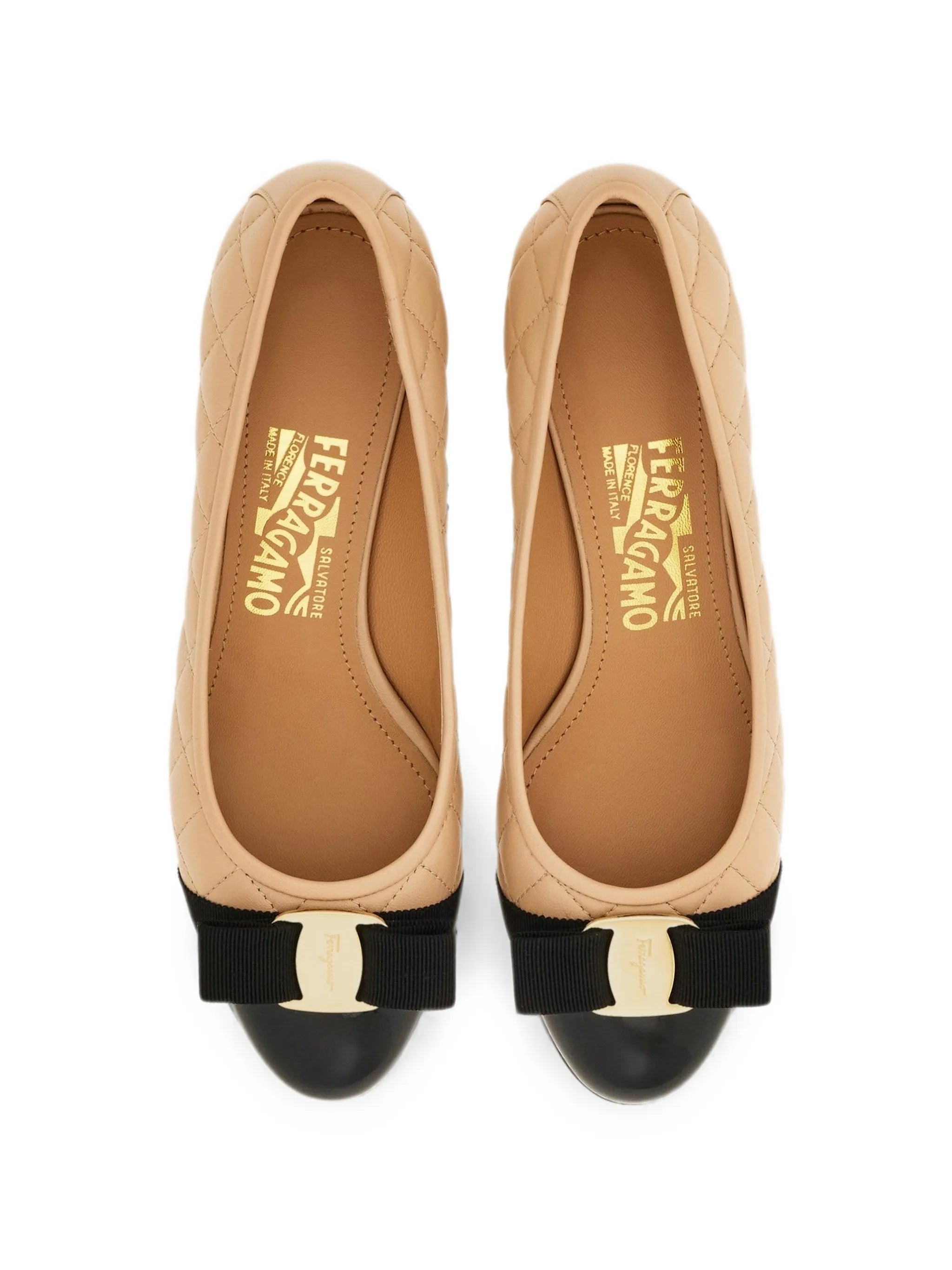Vara quilted leather pumps