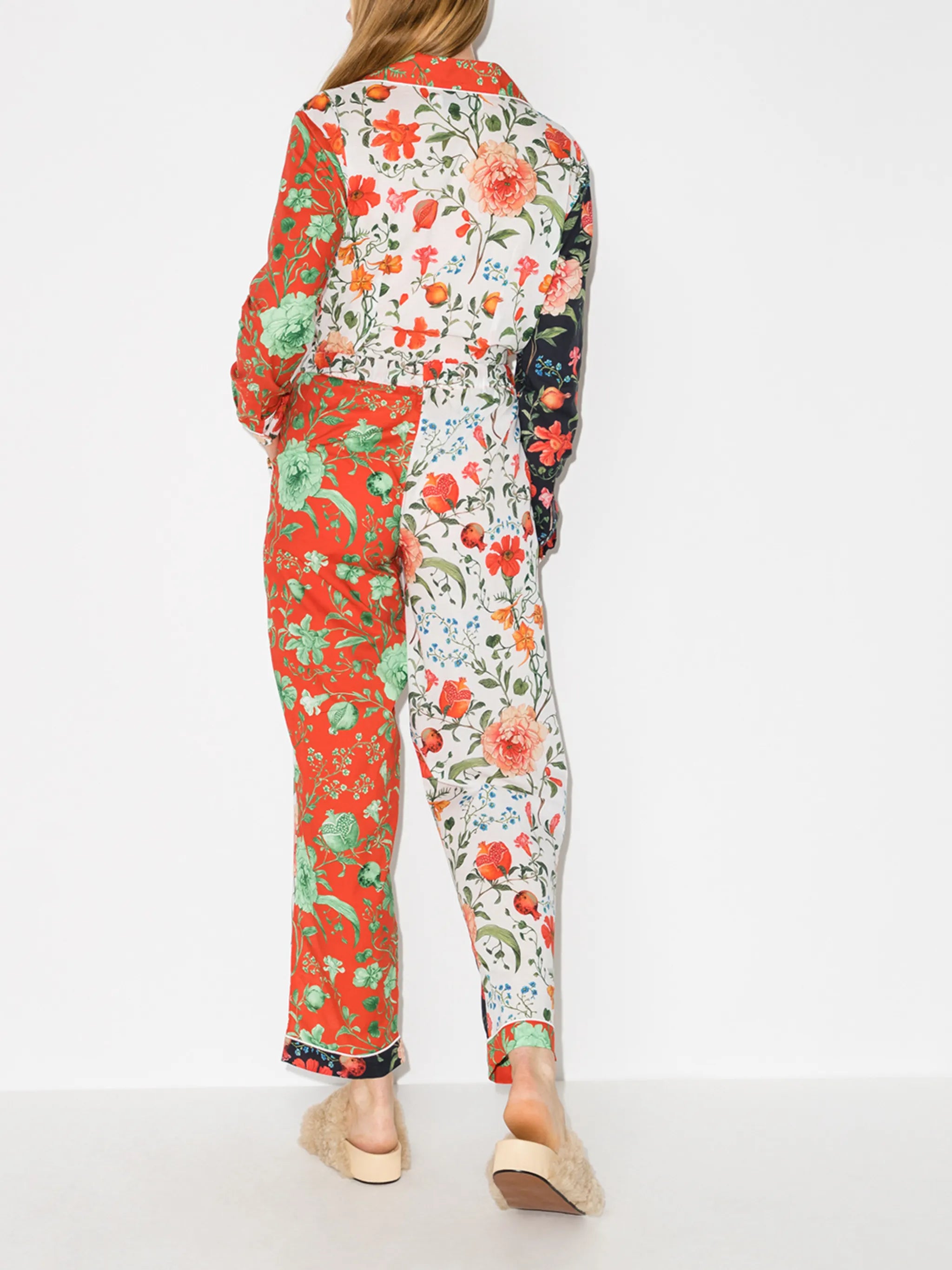 Persephone floral-print two-piece pyjamas