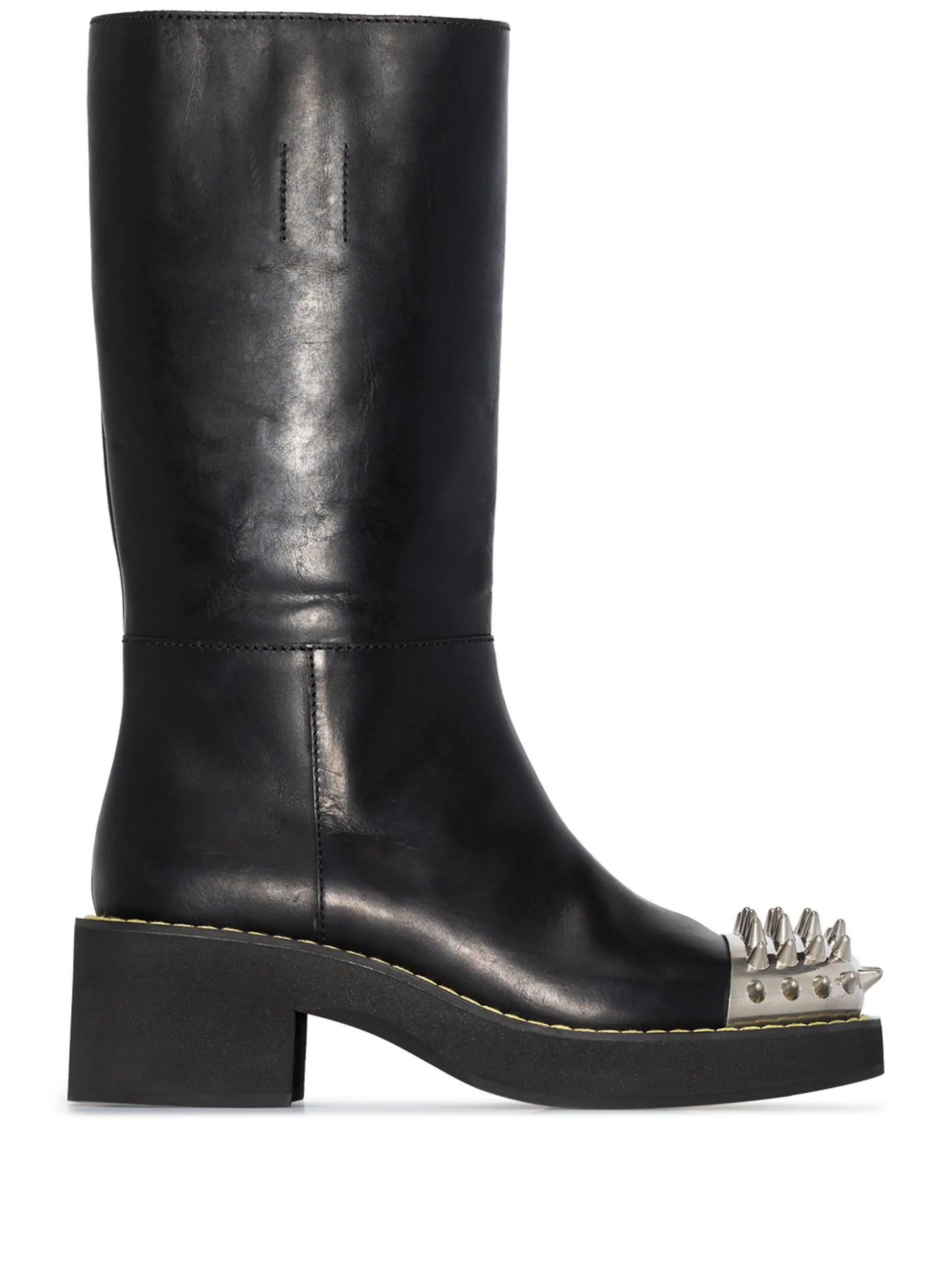 studded leather boots