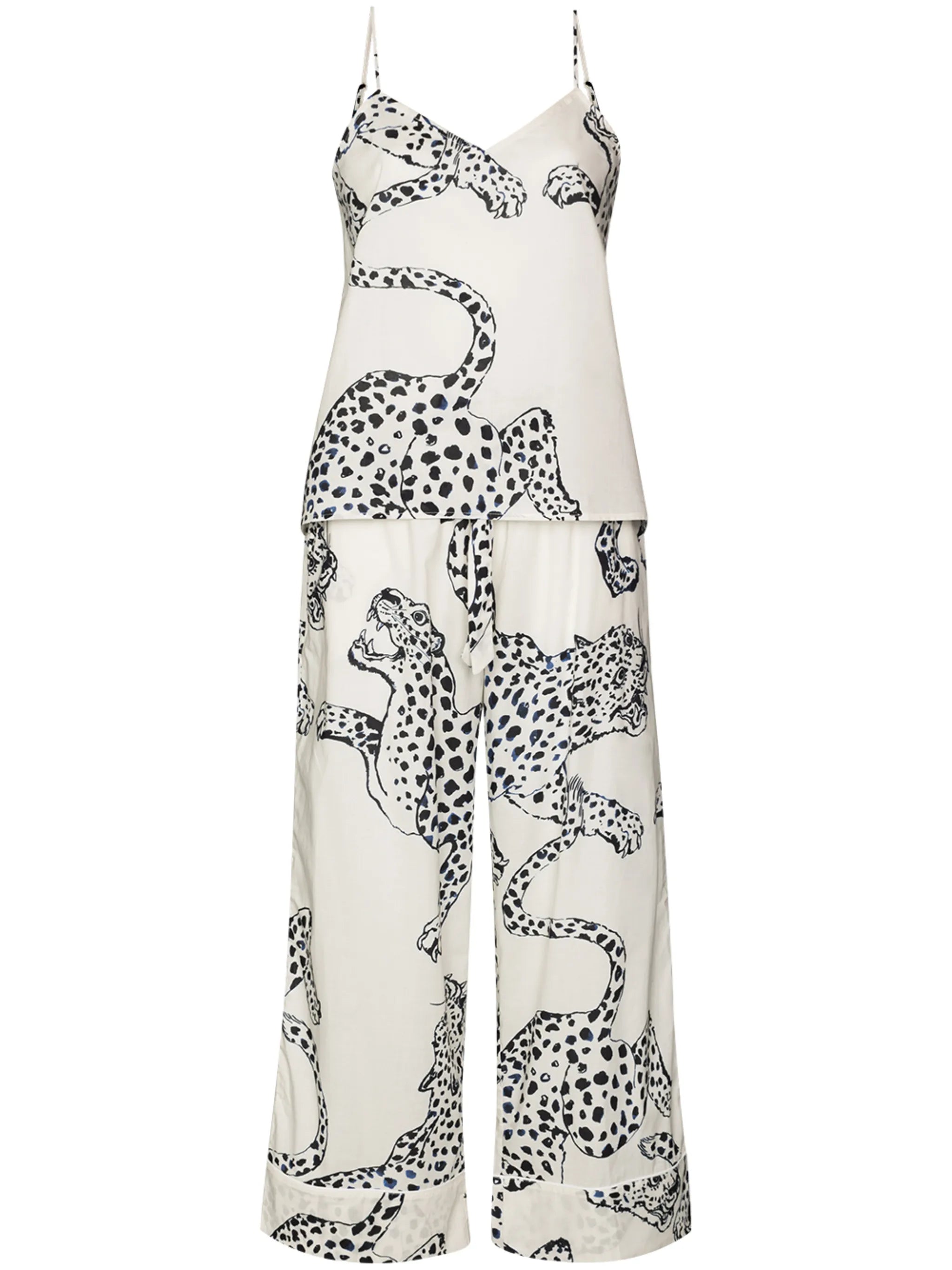 jaguar-print pyjama set