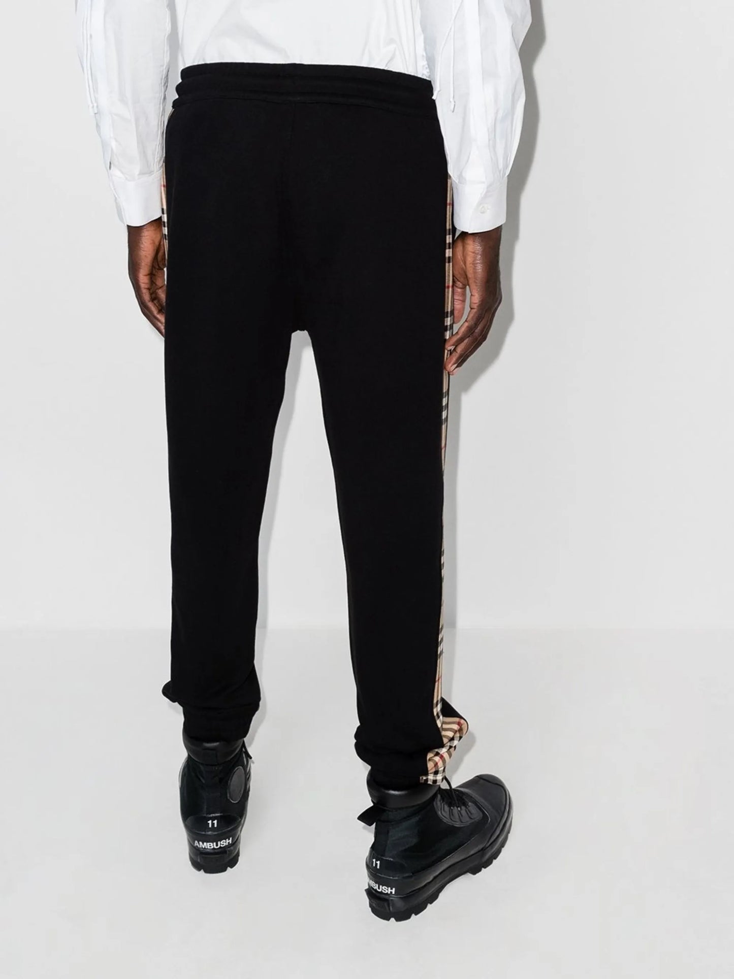 Vintage Check panelled track pants