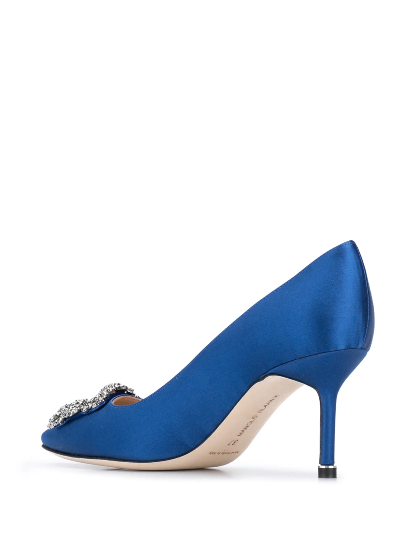 Hangisi 70mm embellished buckle pumps