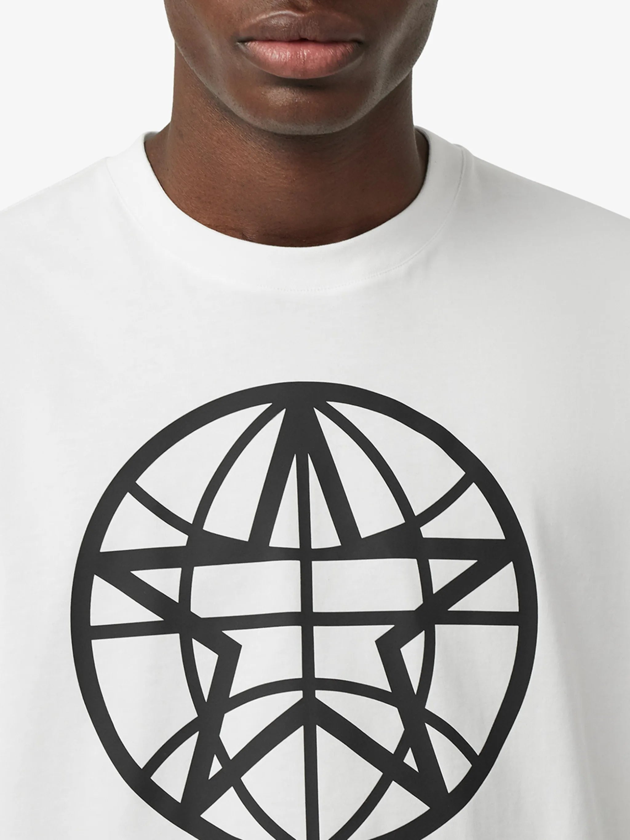 globe graphic oversized T-shirt