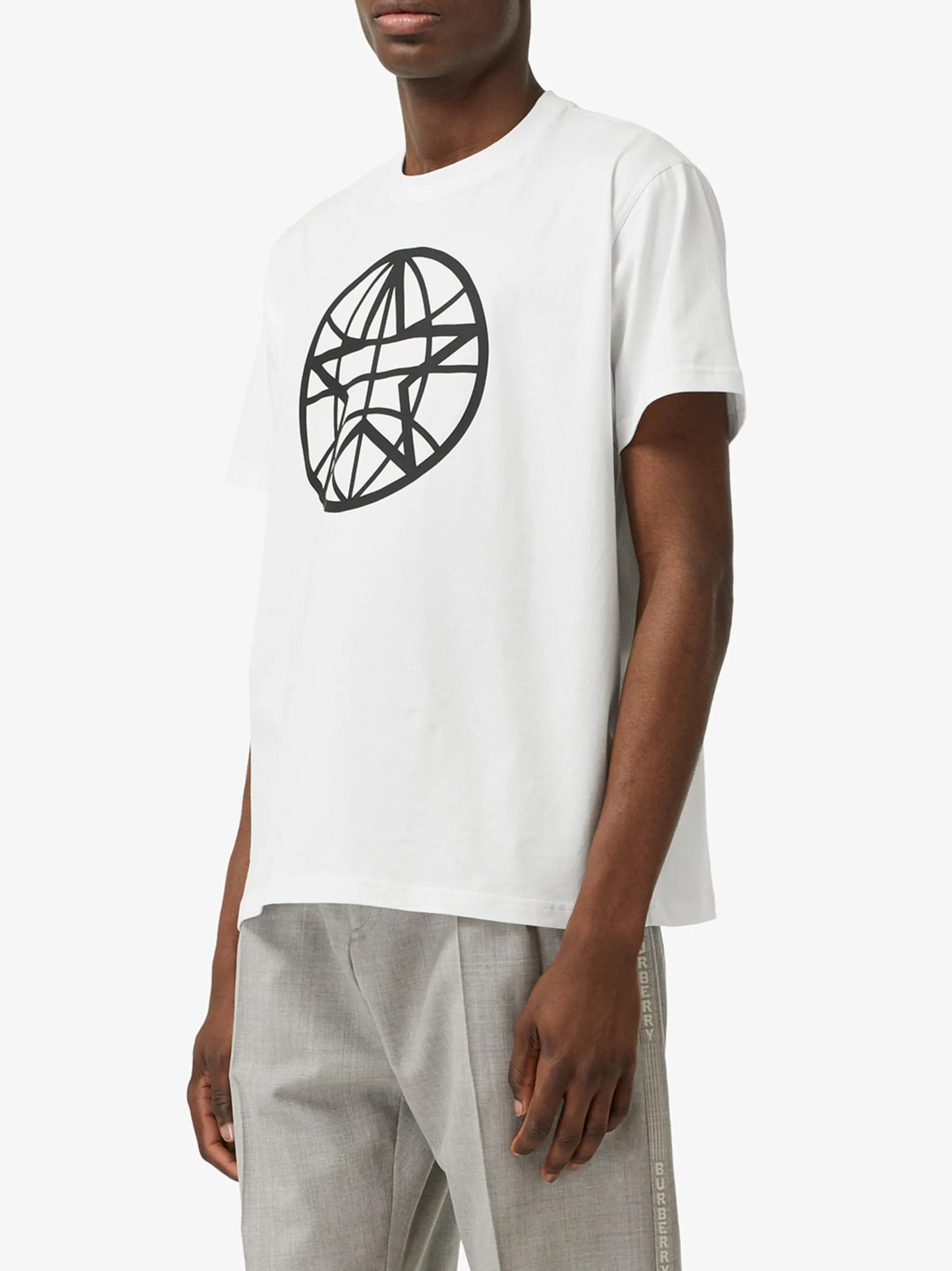globe graphic oversized T-shirt