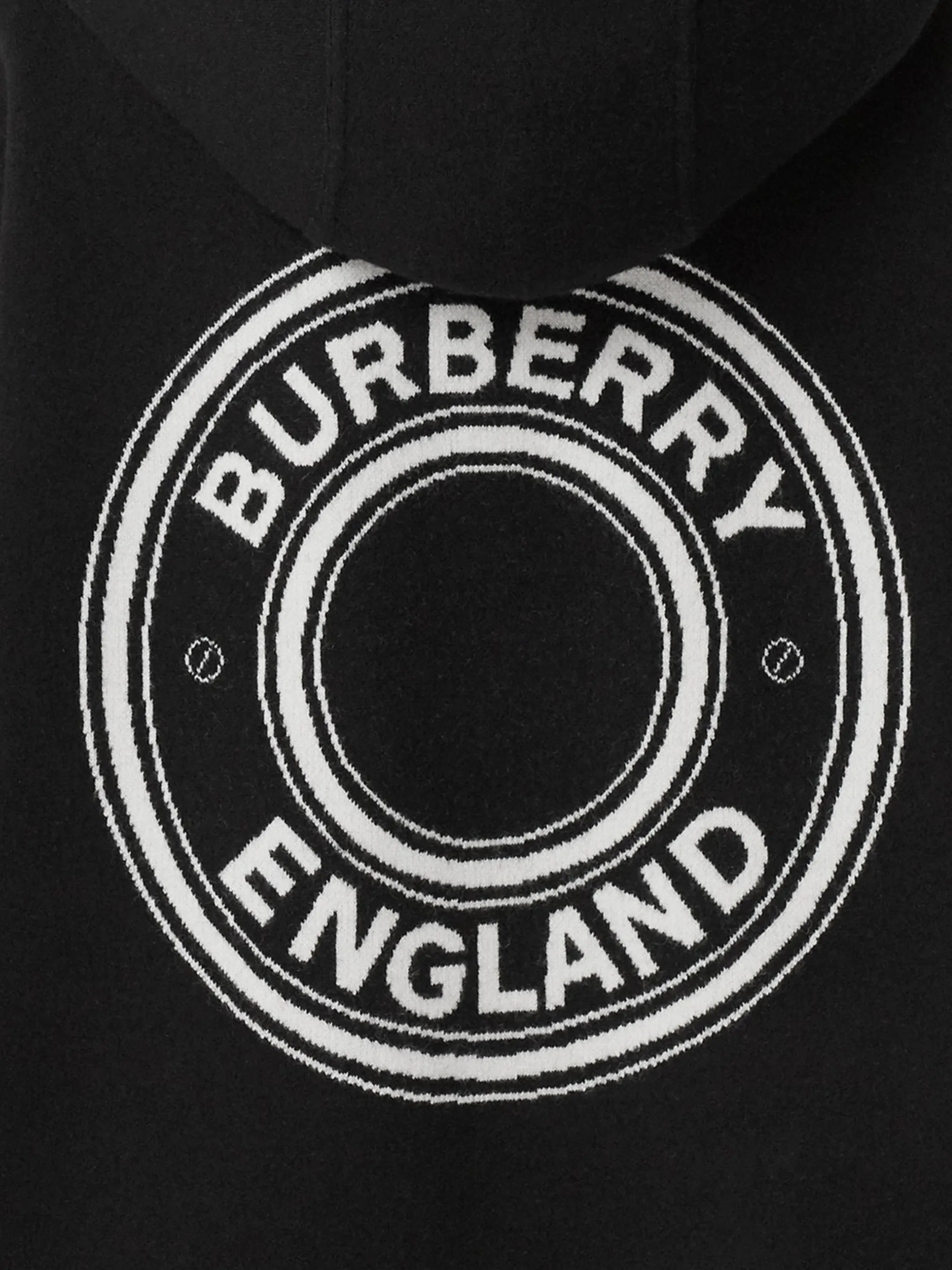 logo jacquard-woven cape