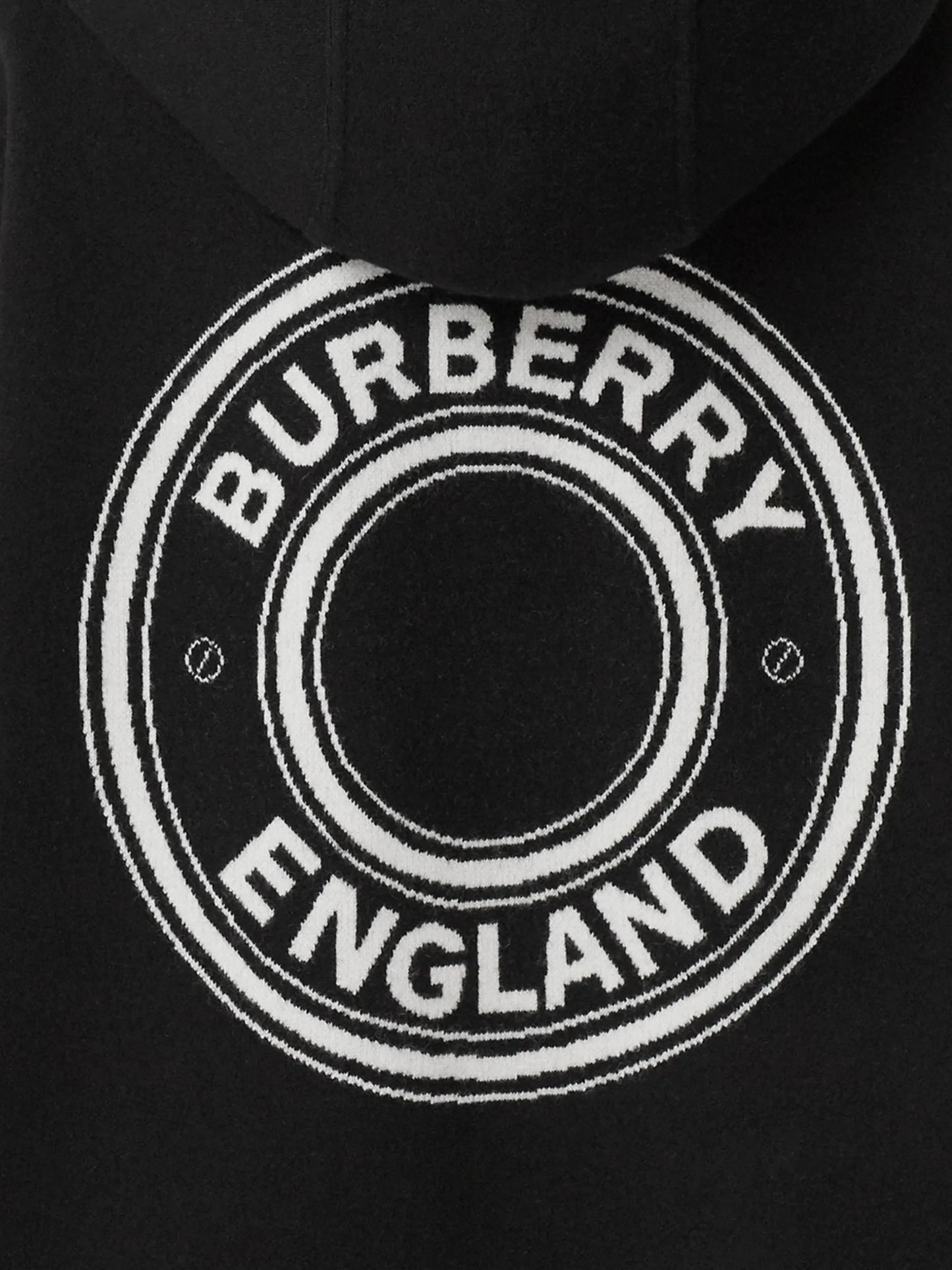 logo jacquard-woven cape