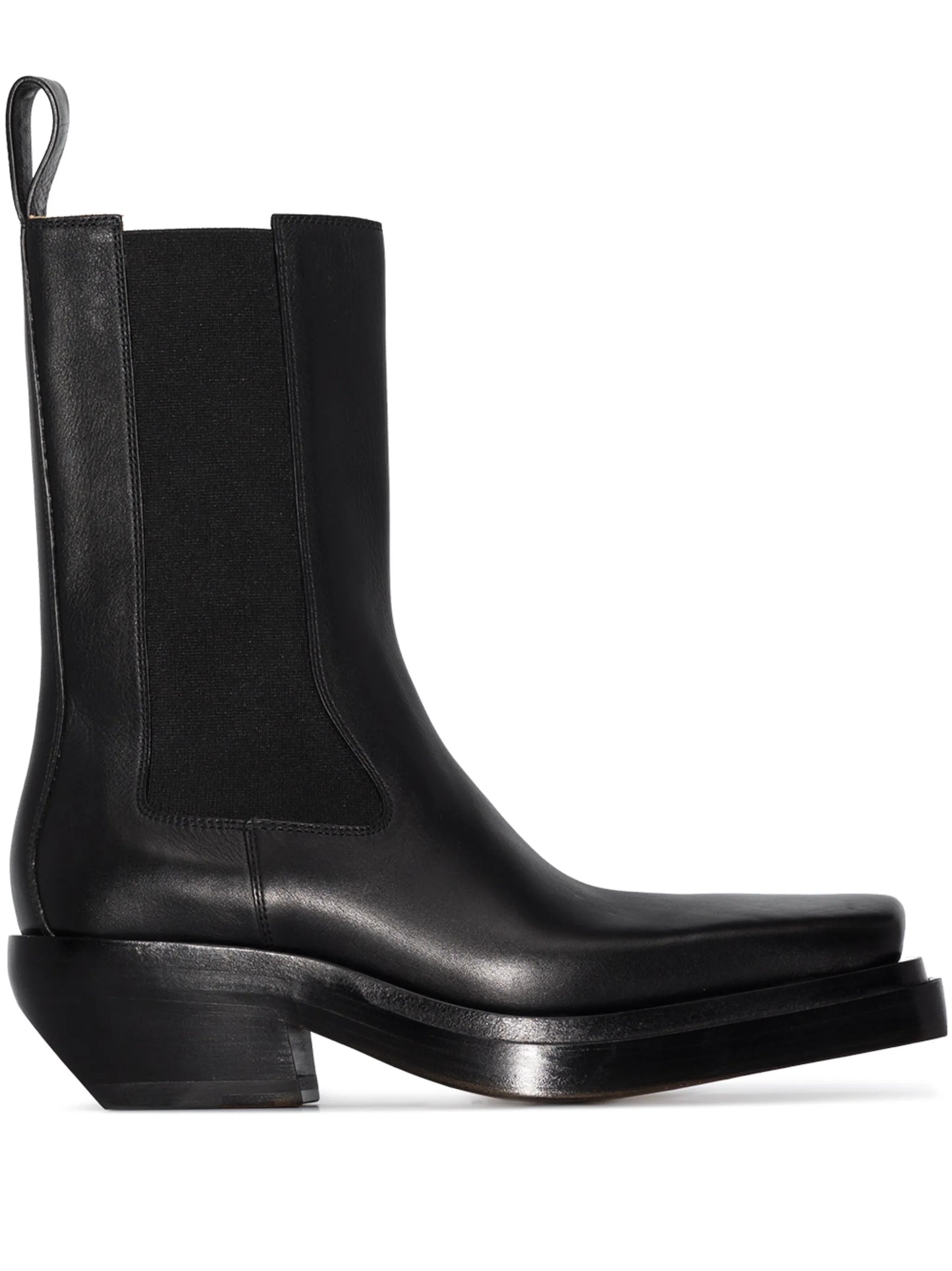 Lean cowboy leather boots