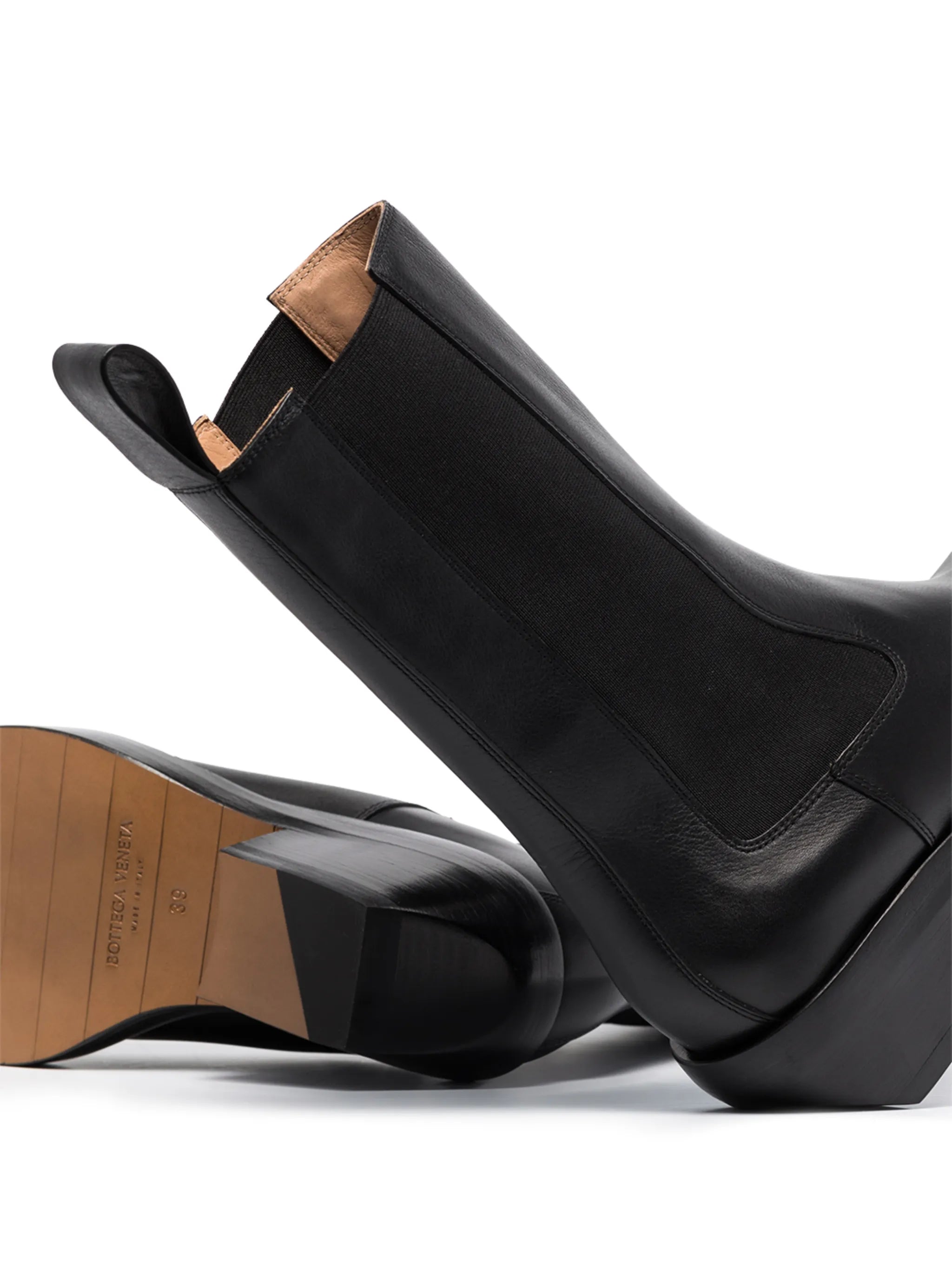 Lean cowboy leather boots
