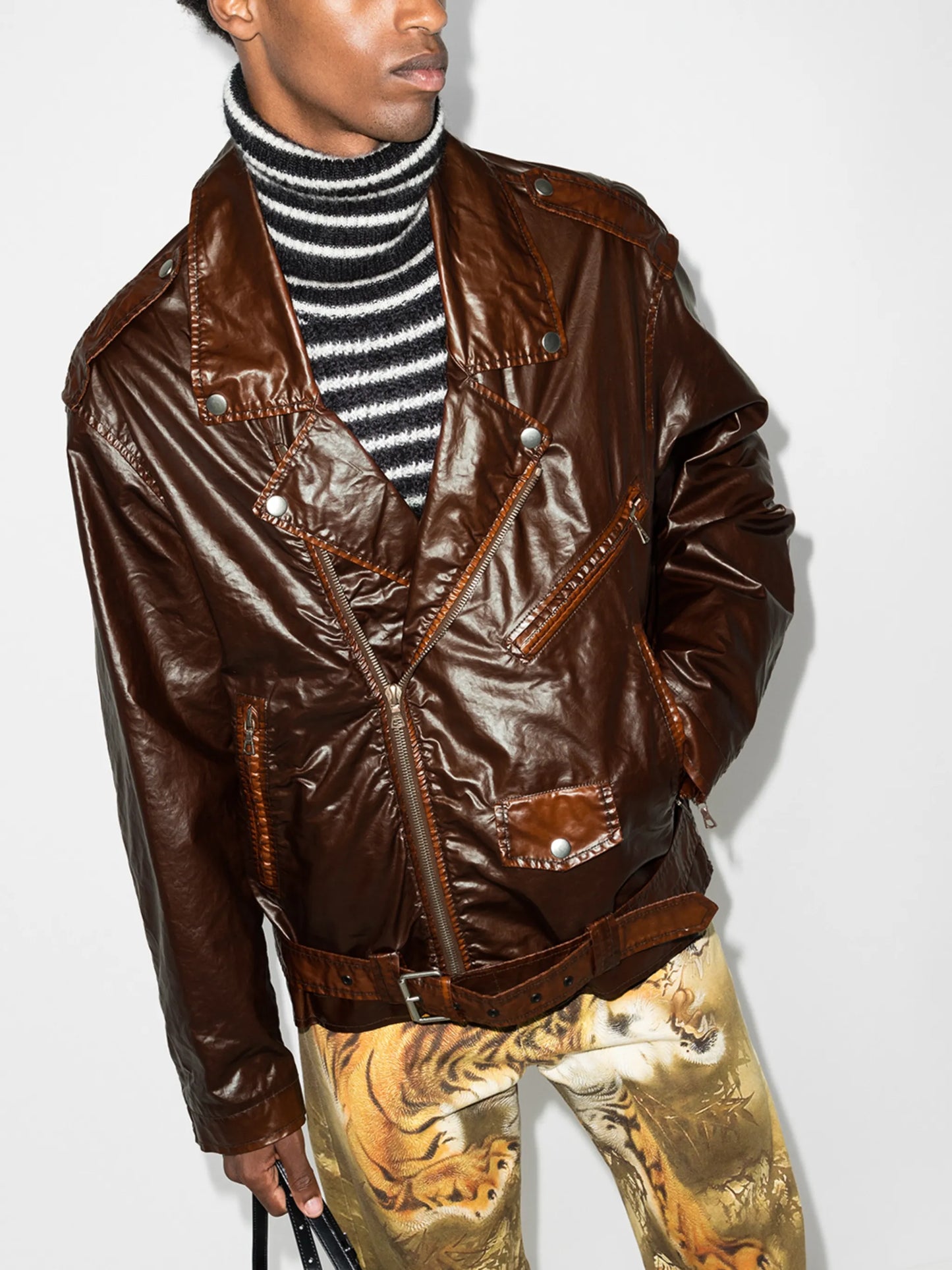 oversize biker jacket