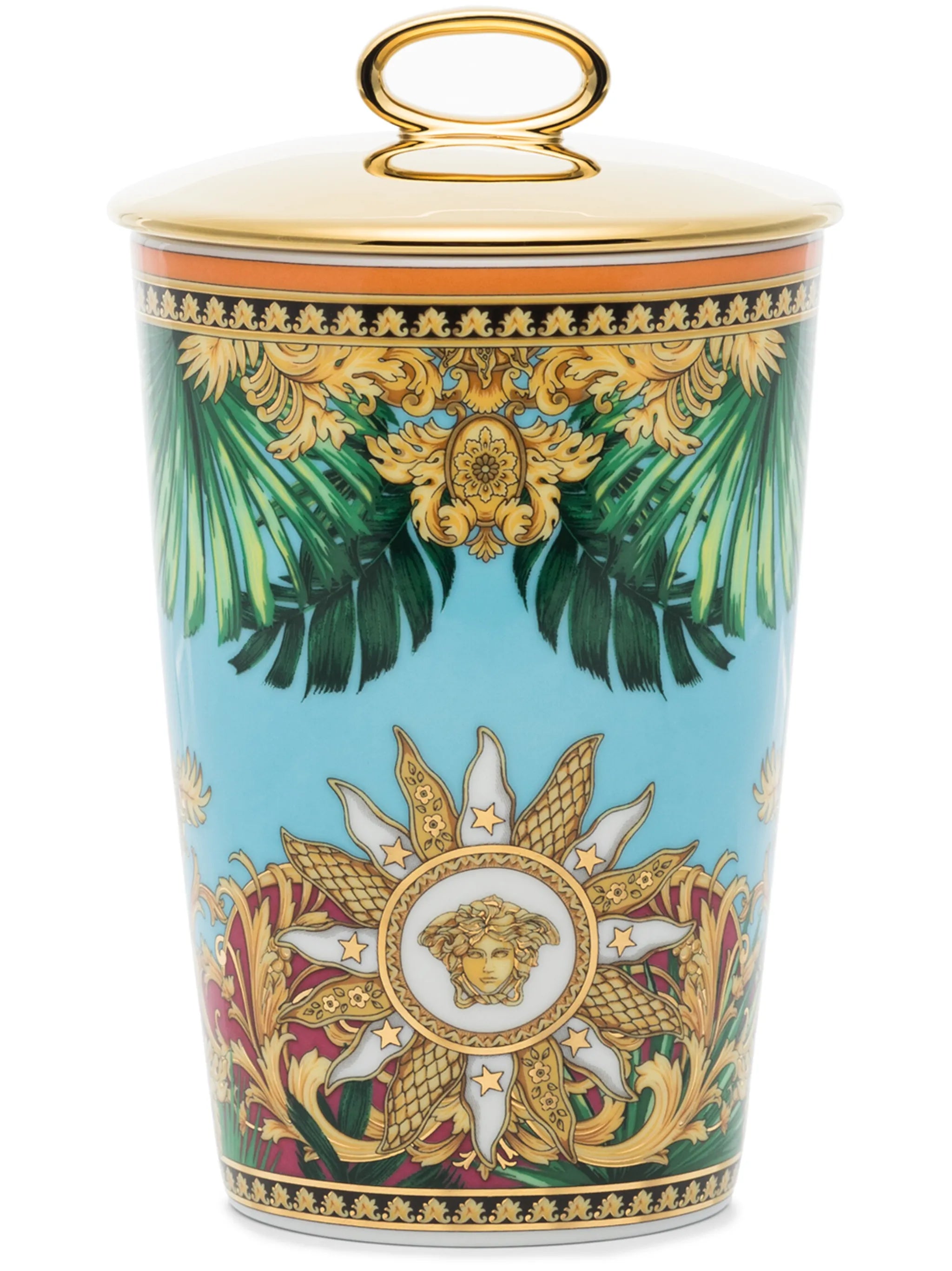 jungle porcelain scented candle