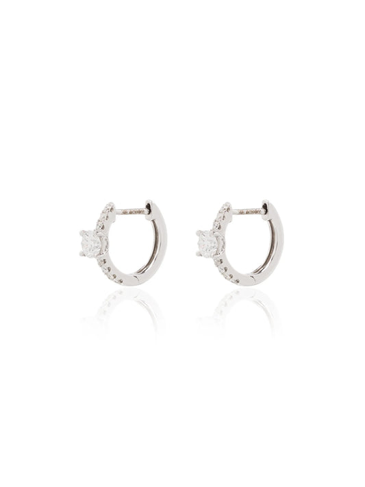 18kt gold diamond-embellished earrings