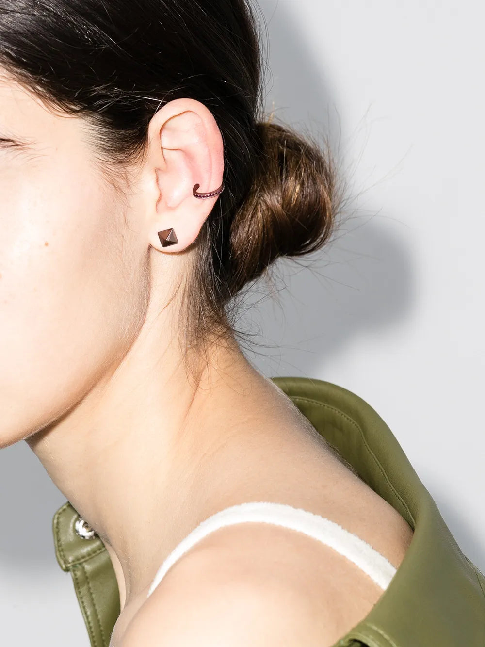 18kt rose gold ruby ear cuff
