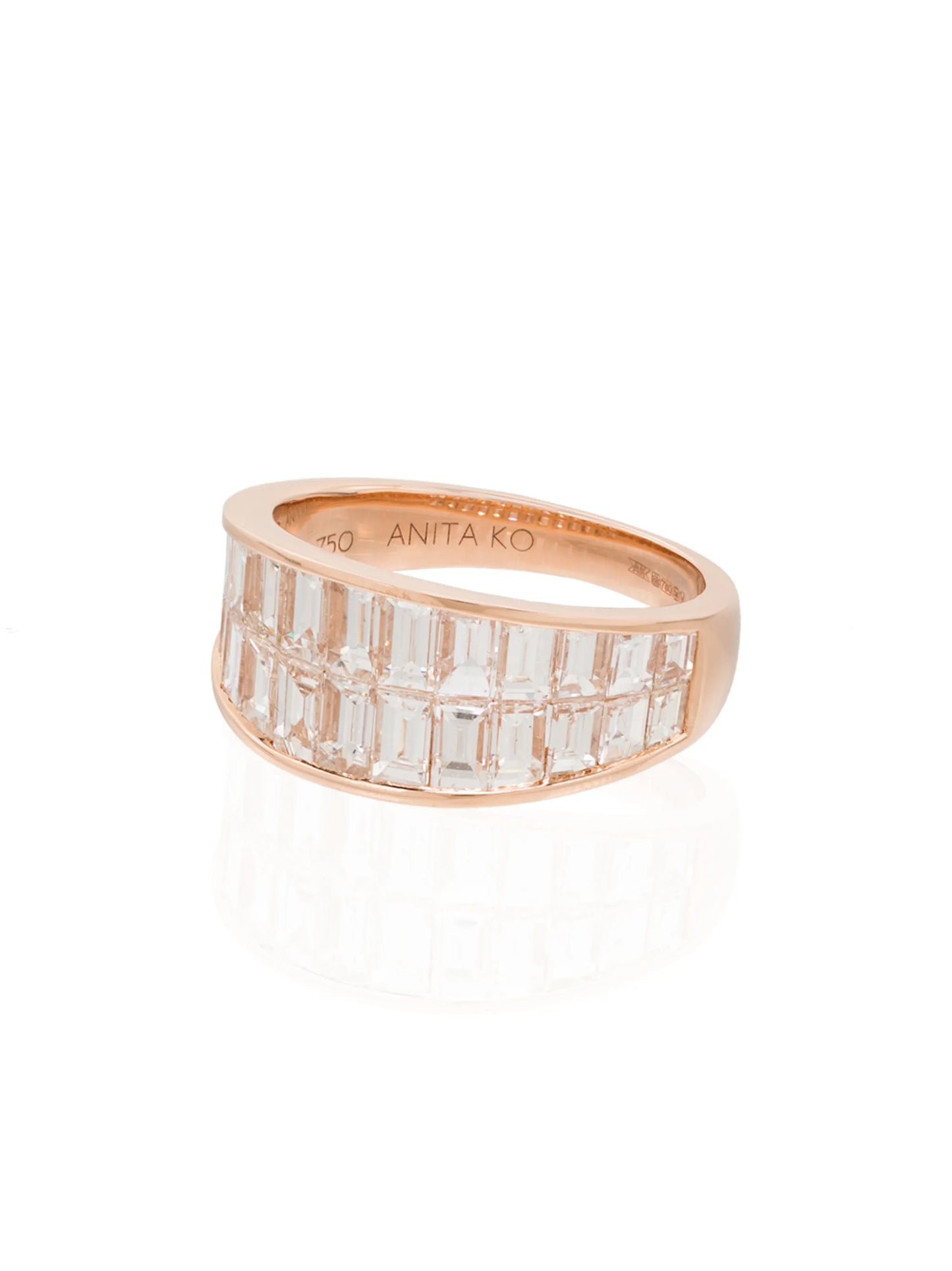 18kt rose gold Galaxy diamond ring