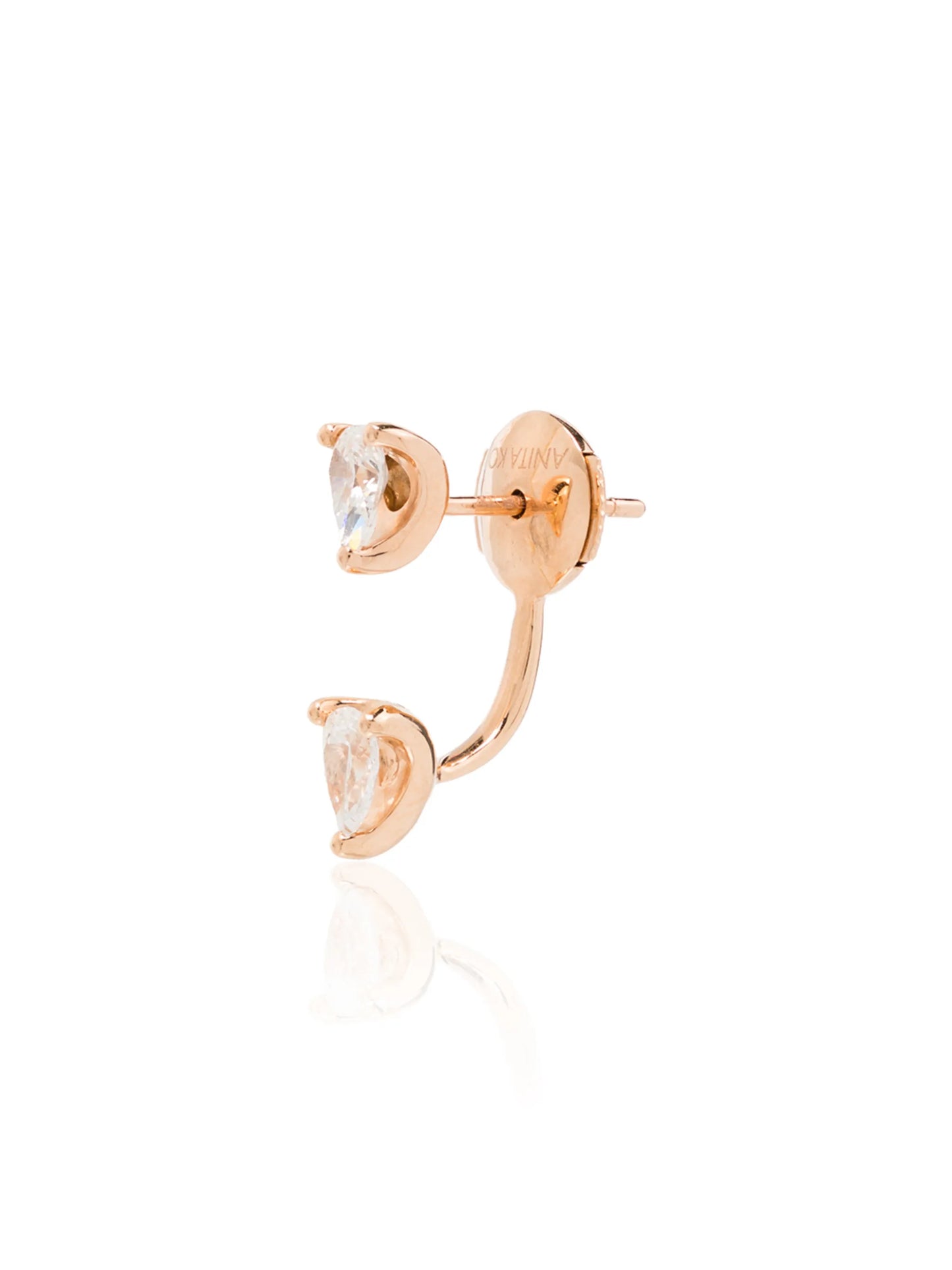 Obit 18kt rose gold diamond earring