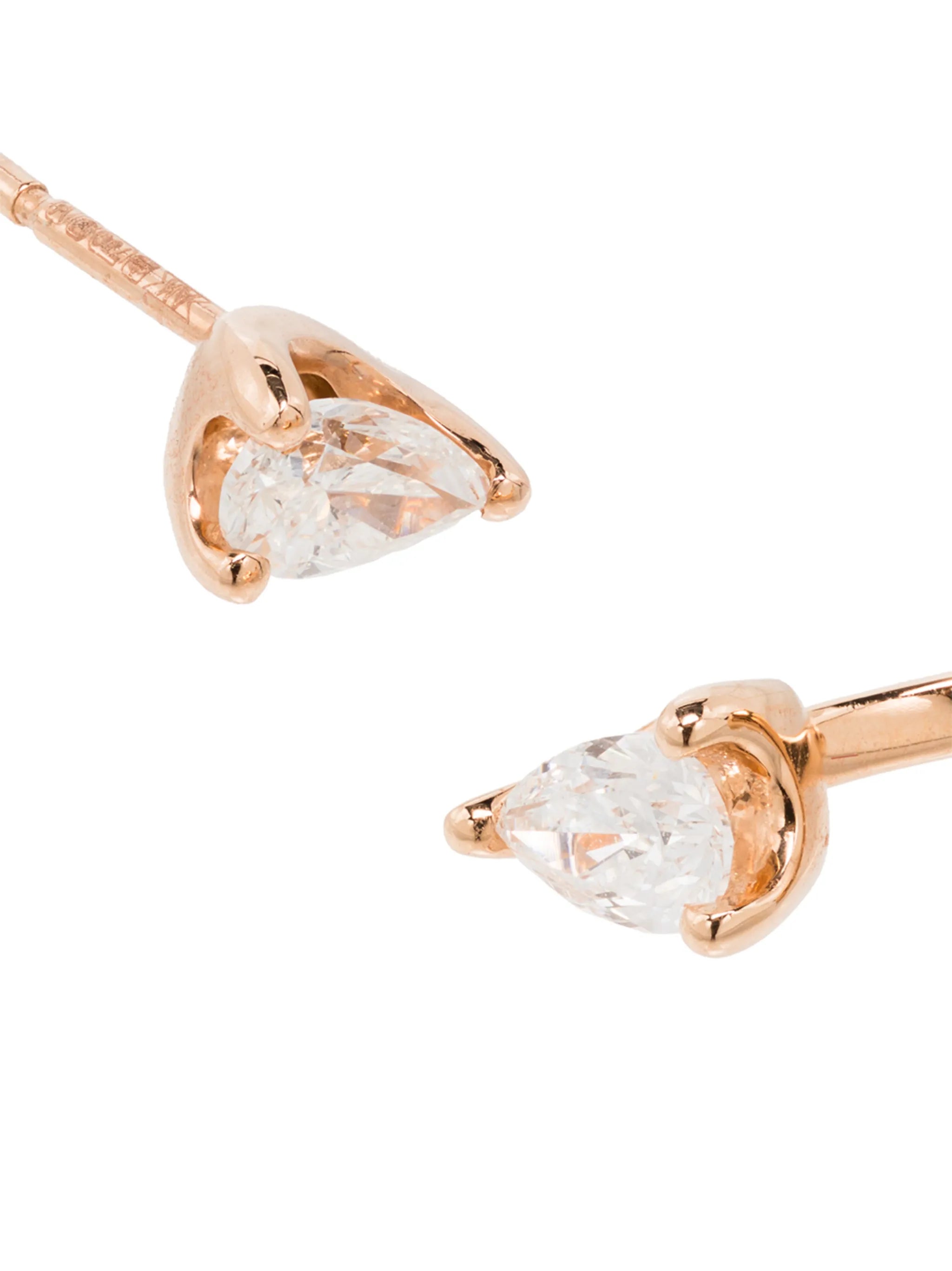 Obit 18kt rose gold diamond earring