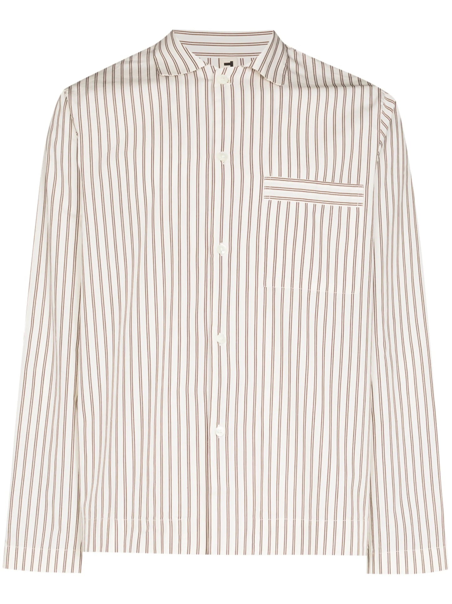 striped organic cotton pajama shirt