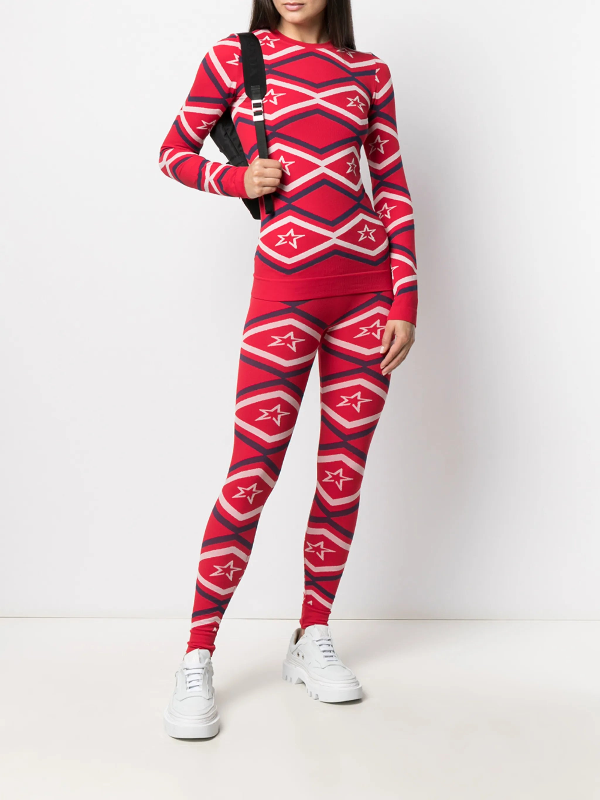 full jacquard leggings