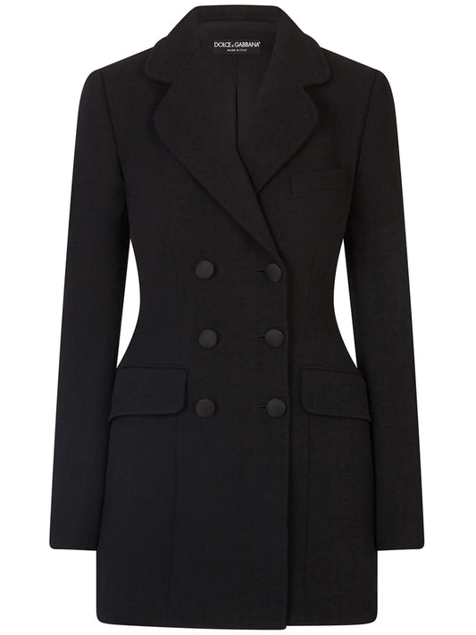 longline double-breasted blazer
