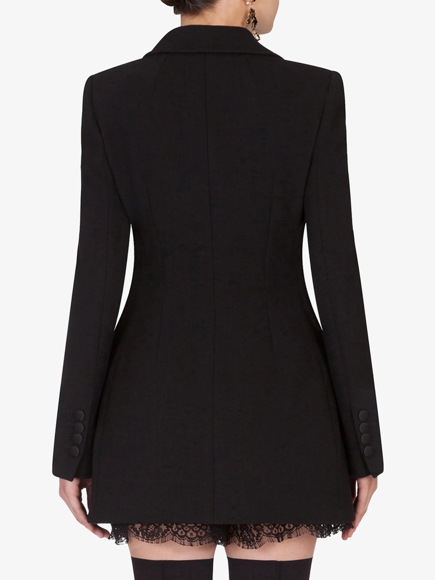 longline double-breasted blazer