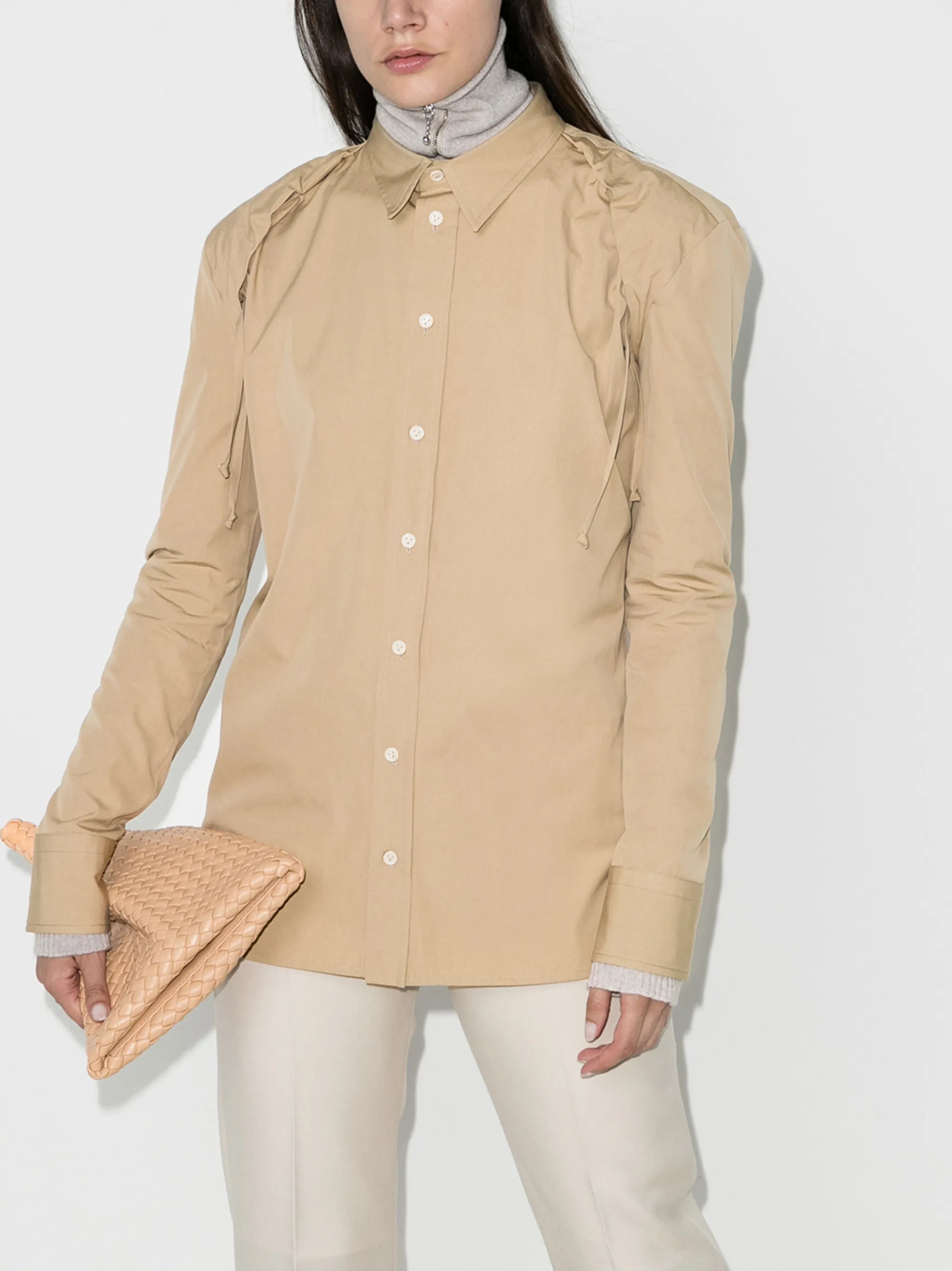 gathered detail shirt