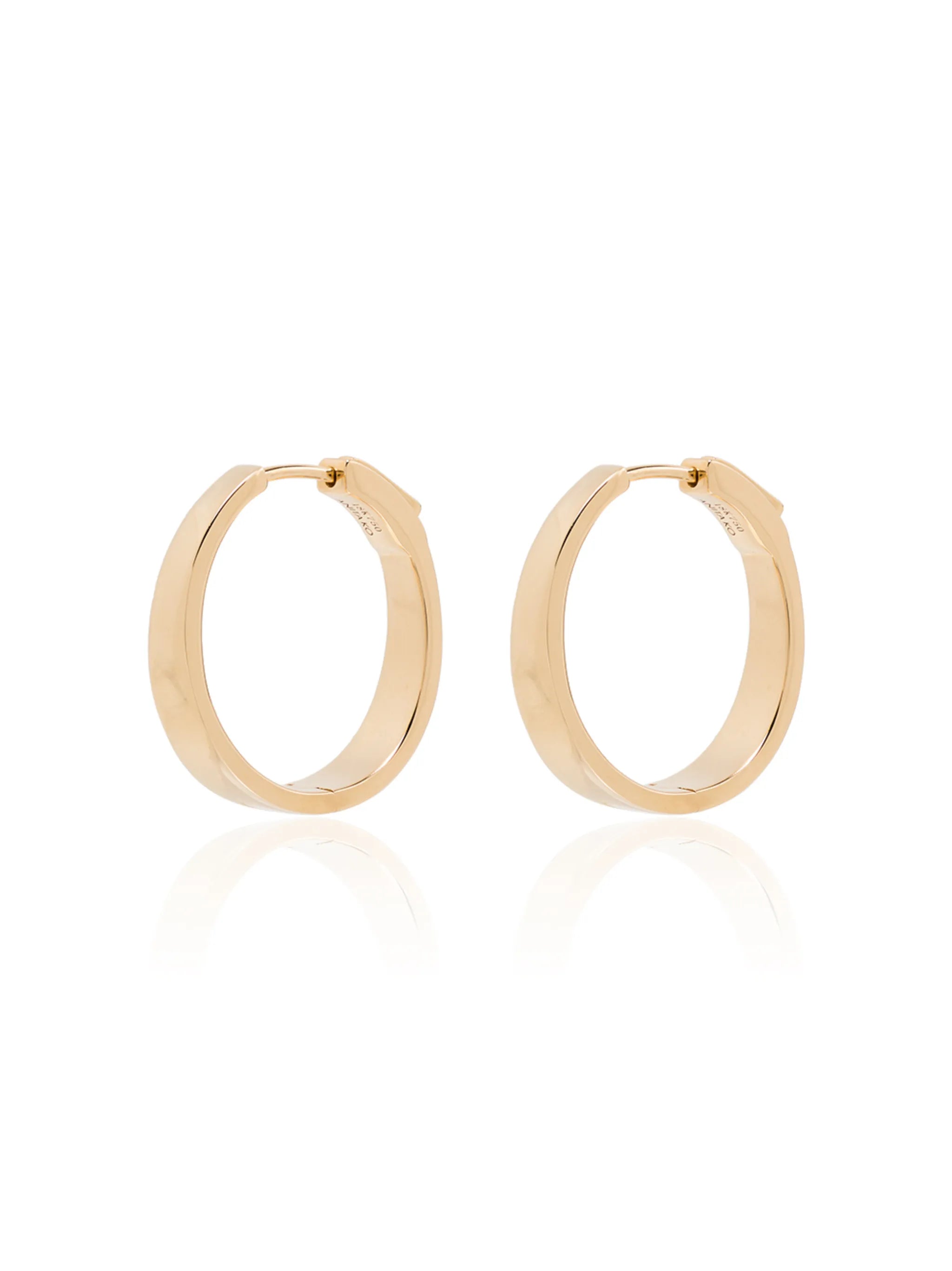 18kt yellow gold Meryl hoop earrings