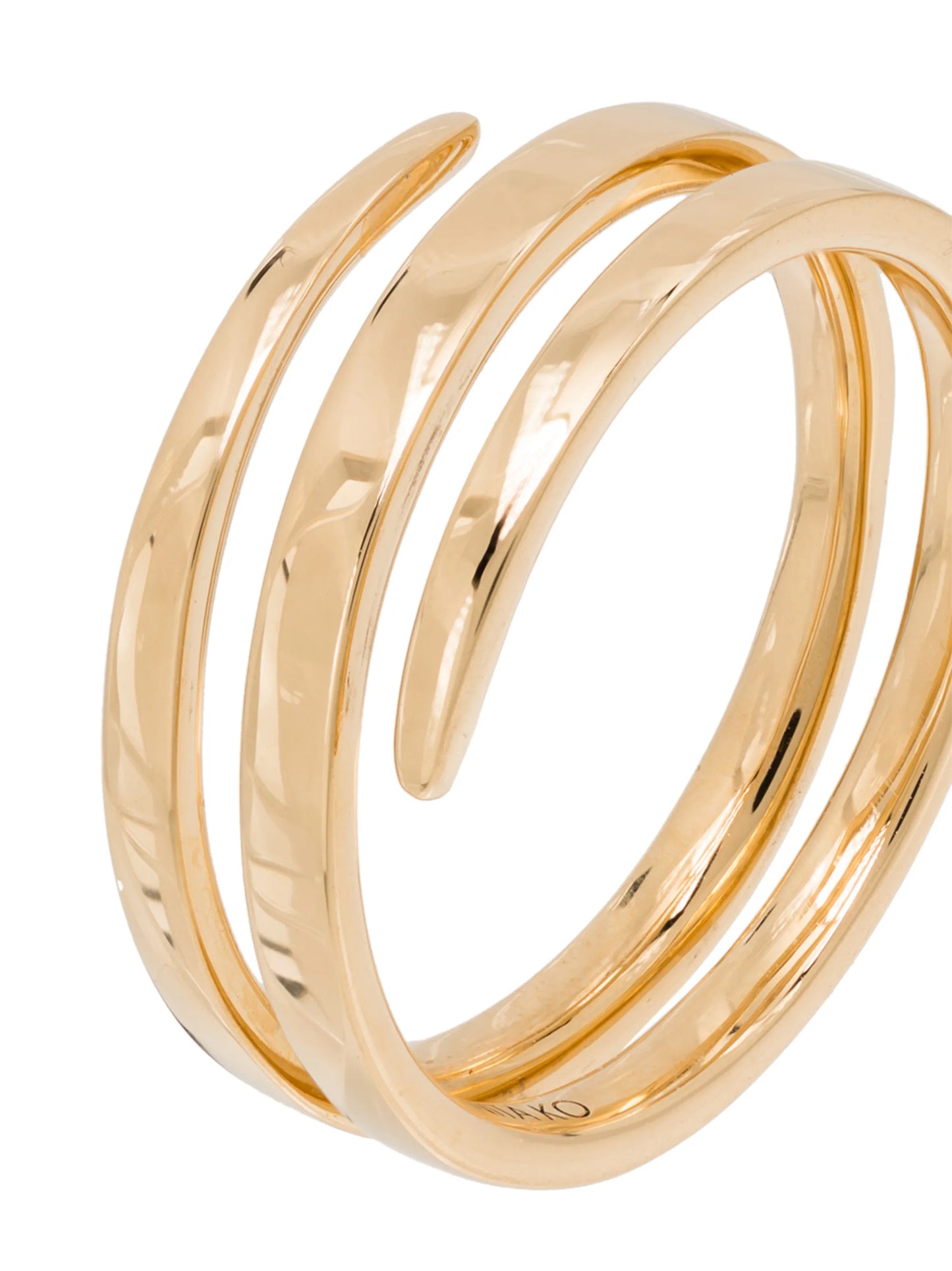 18kt yellow gold Coil ring