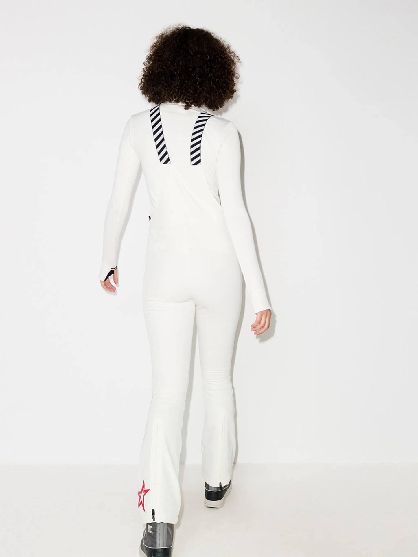 stripe detail ski overalls