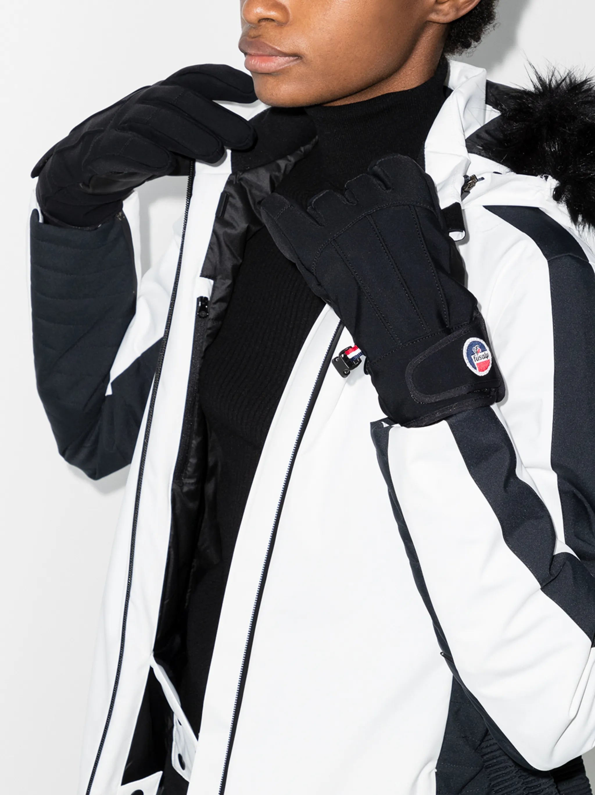 Glacier W panelled gloves